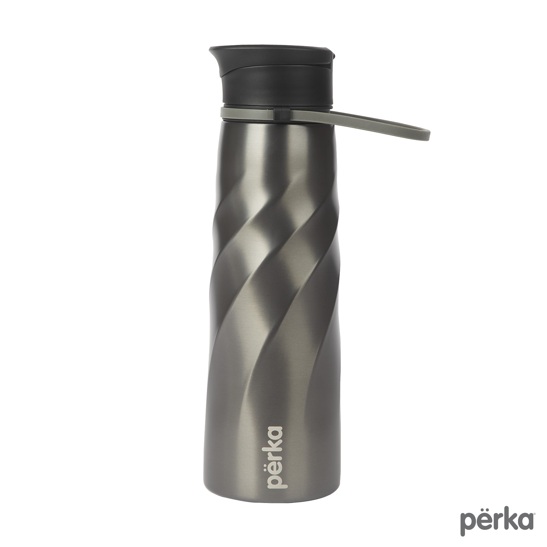 Perka® Tristan 34 oz./1L Single Wall Stainless Steel Sport Bottle 24