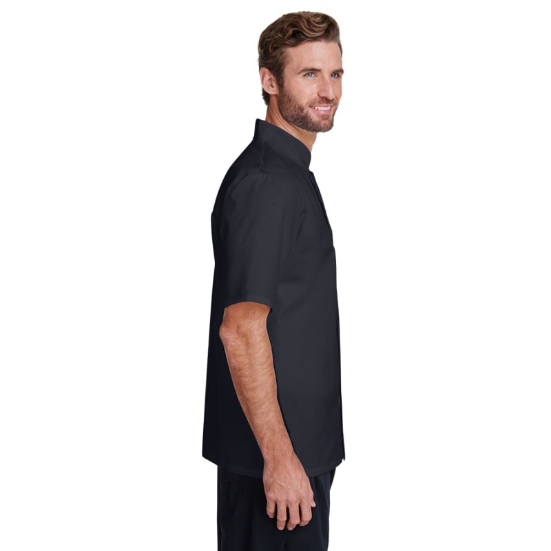 Artisan Collection By Reprime Unisex Studded Front Short-Sleeve Chef's Jacket 16