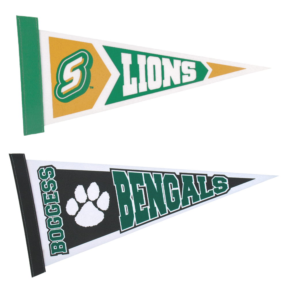 8" x 18" White Felt Pennant 15