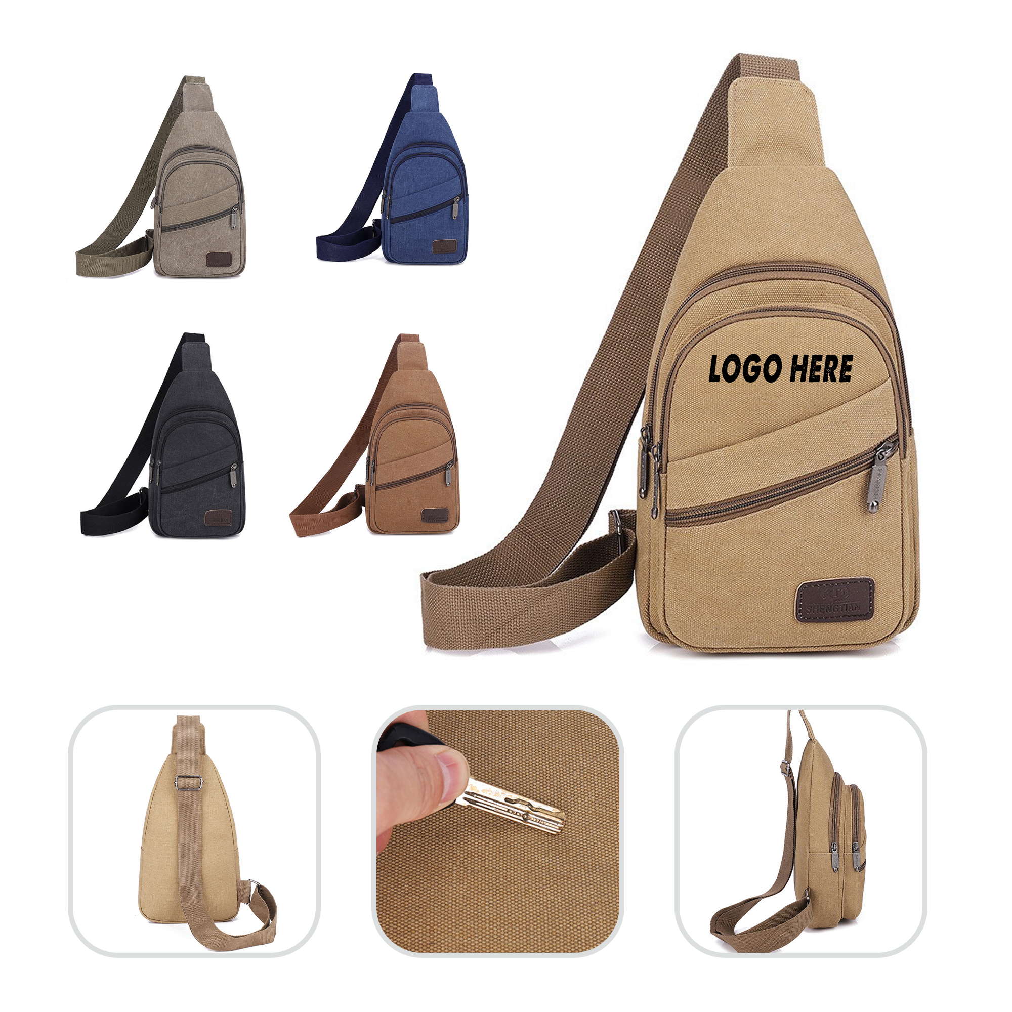 Large Capacity Crossbody Chest Bag 2