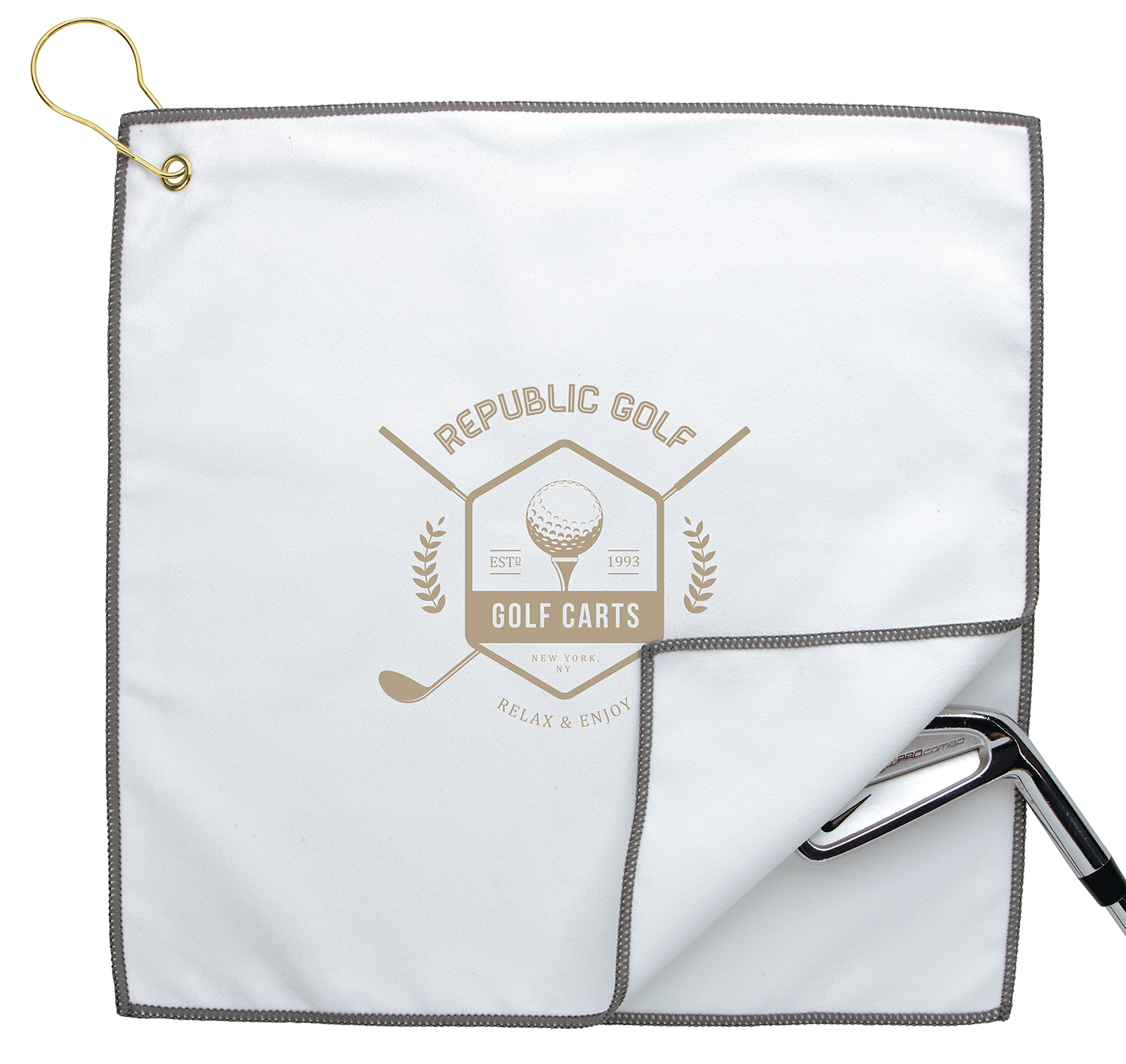 Good Value™ RPET Double Layer Golf Towel 37