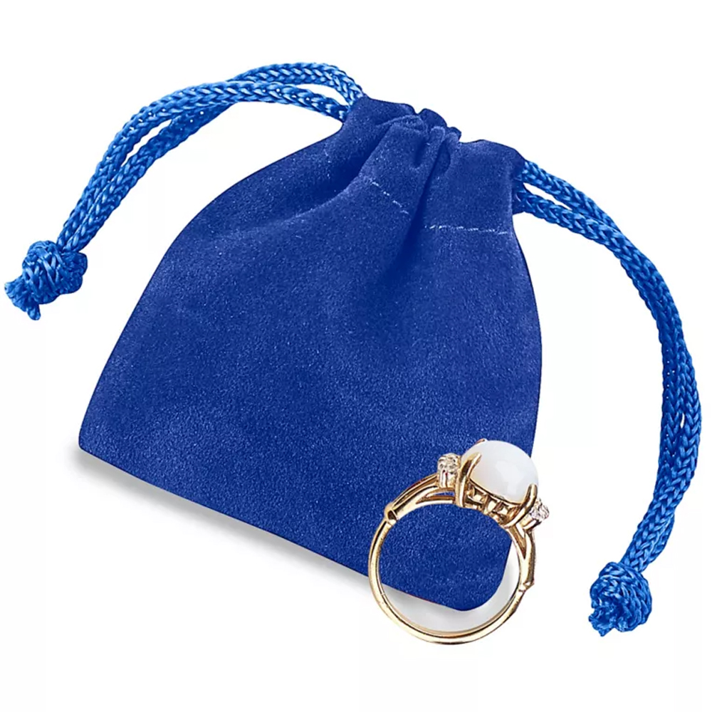 2" x 2 1/2" DELUXE VELVET DRAWSTRING POUCH. 6