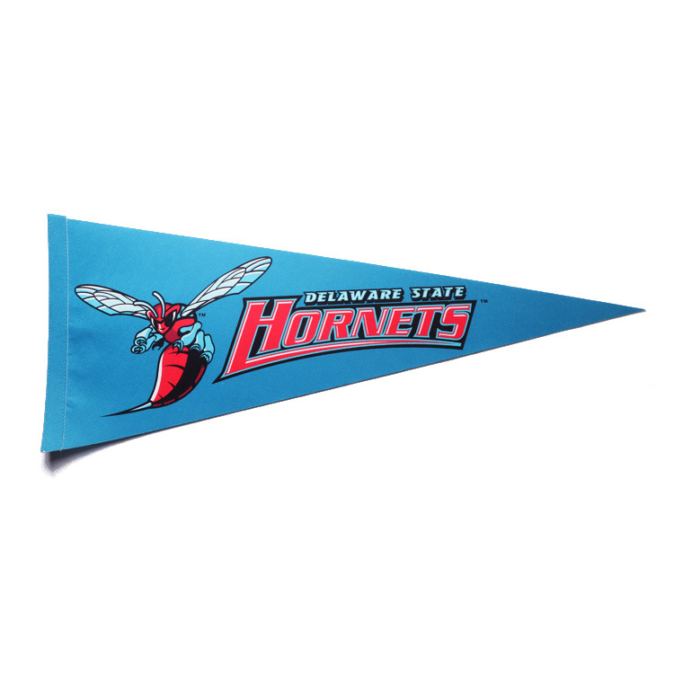 Felt pennant with plastic rod 2