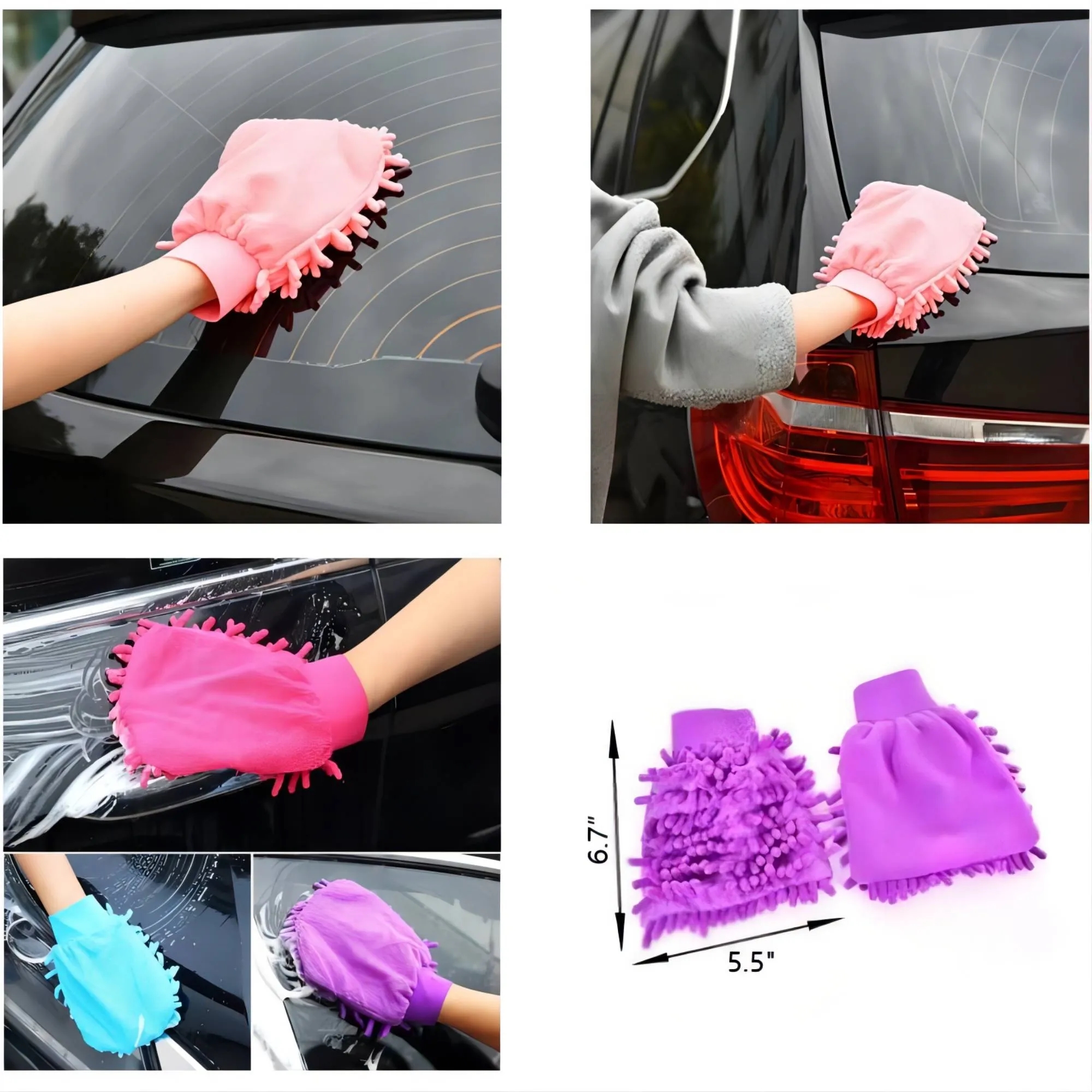 Microfiber Soft Car Wash Mitt 3
