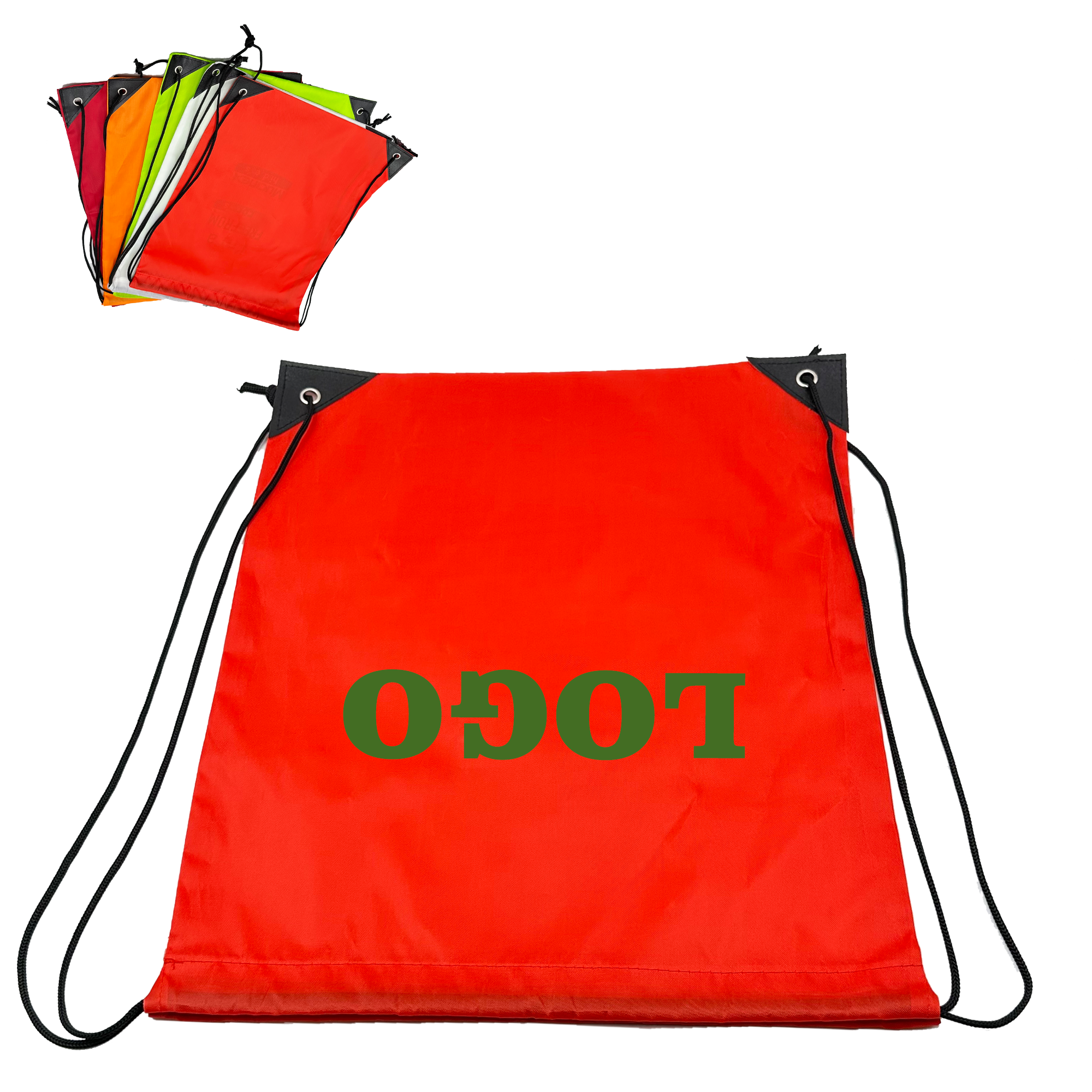 210D Polyester Drawstring Backpack MOQ 50PCS 1