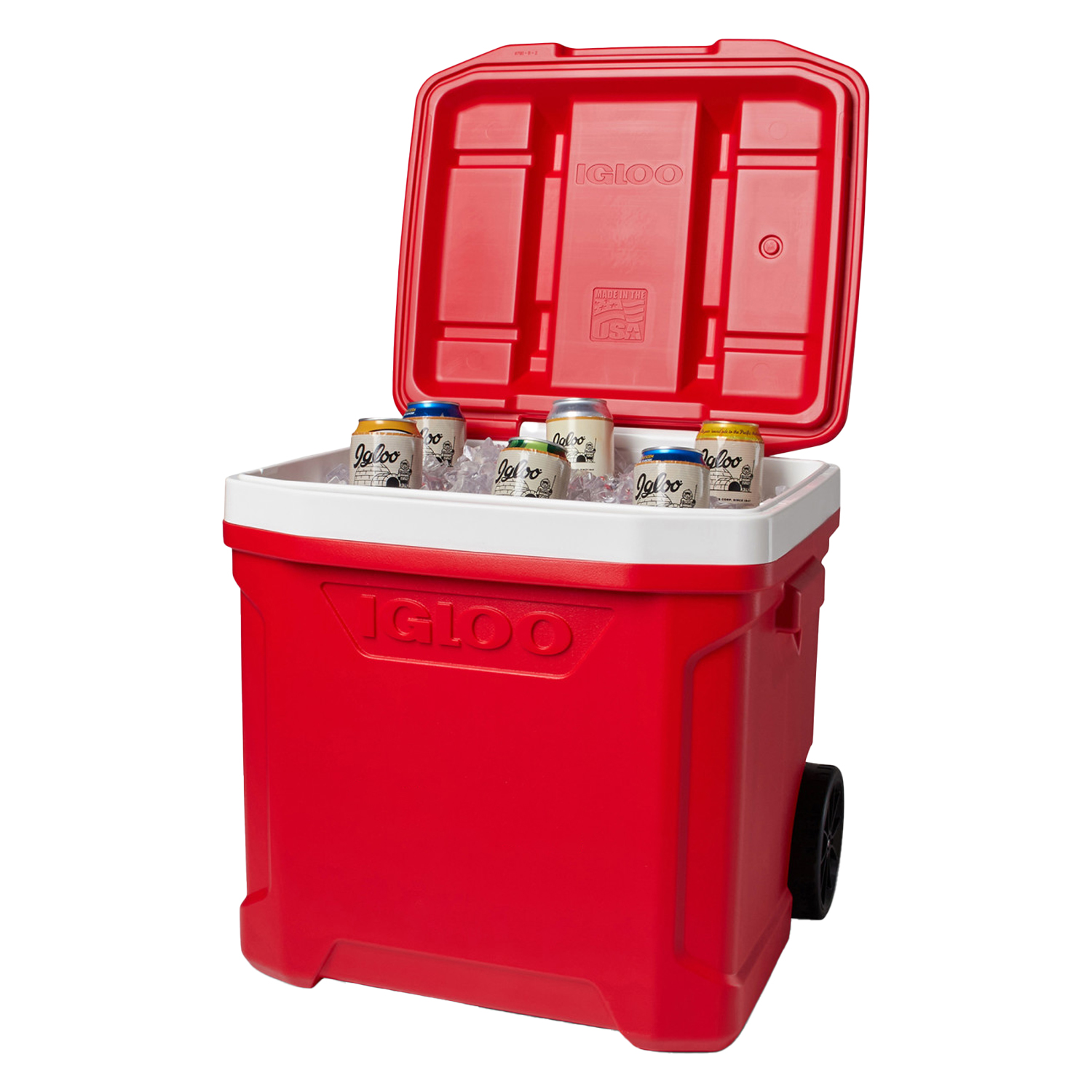 USA Made IGLOO Profile II 60 Quart Roller Cooler 6