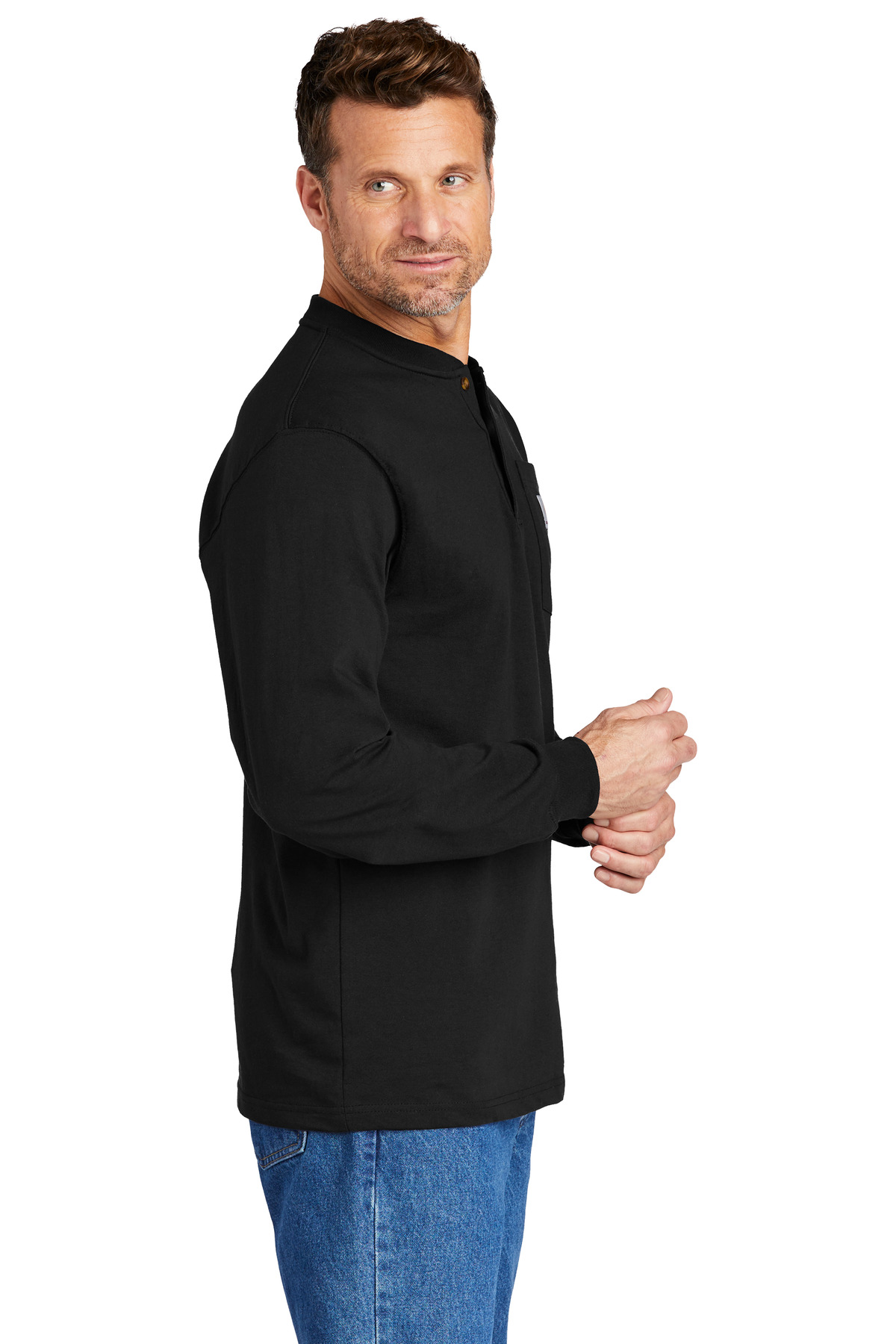 Carhartt Long Sleeve Henley T-Shirt CTK128 27