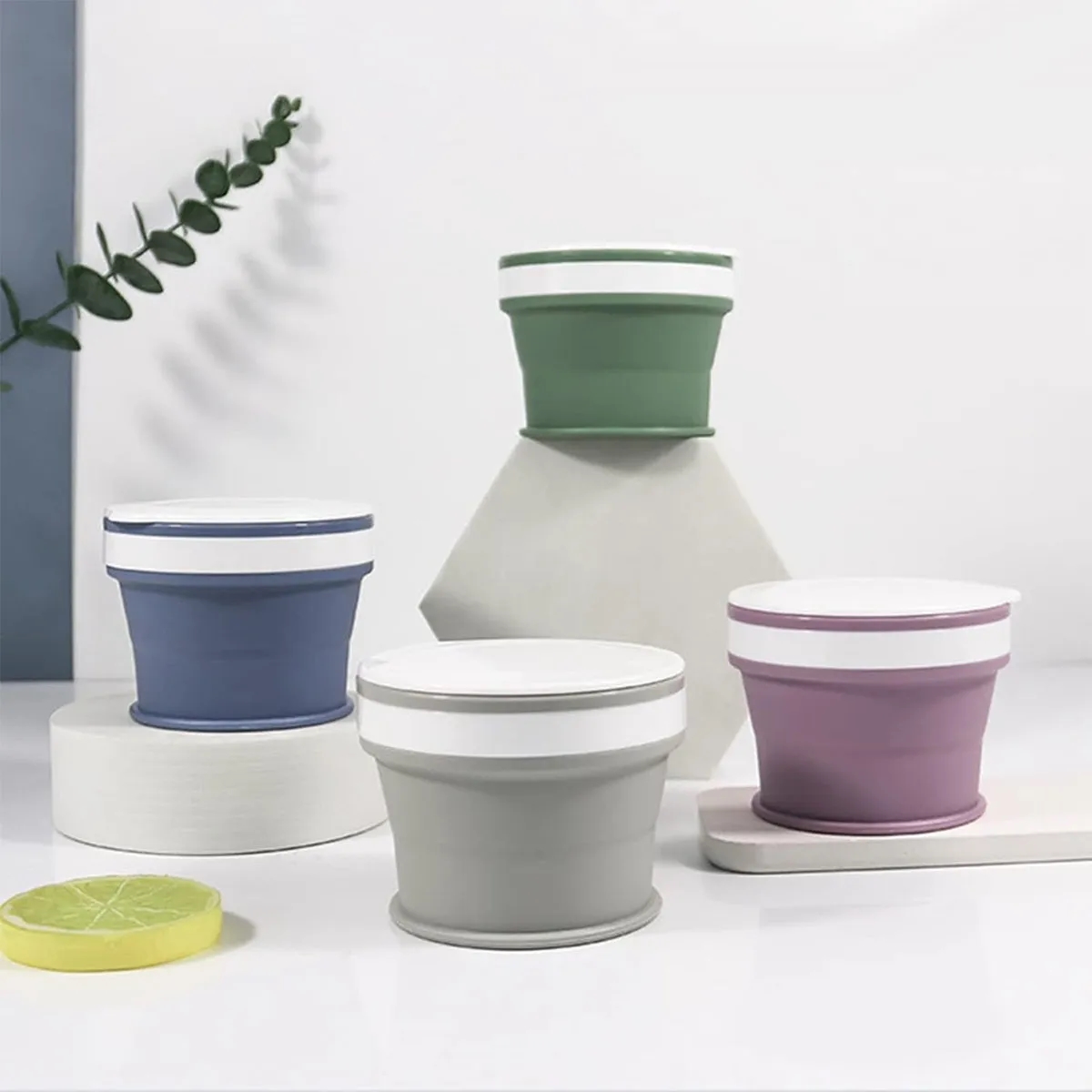 Collapsible Silicone Travel Coffee Cup 4