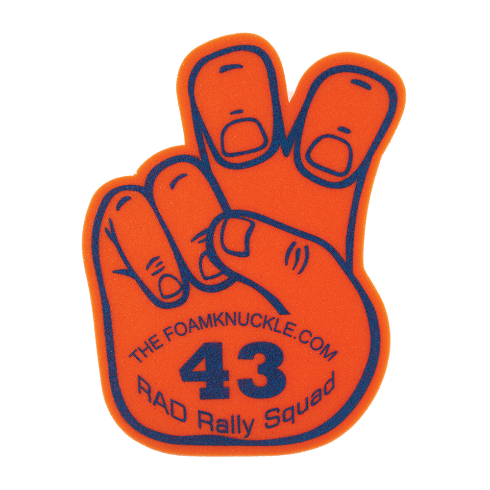 15" Bent Fingers Foam Mitt 12