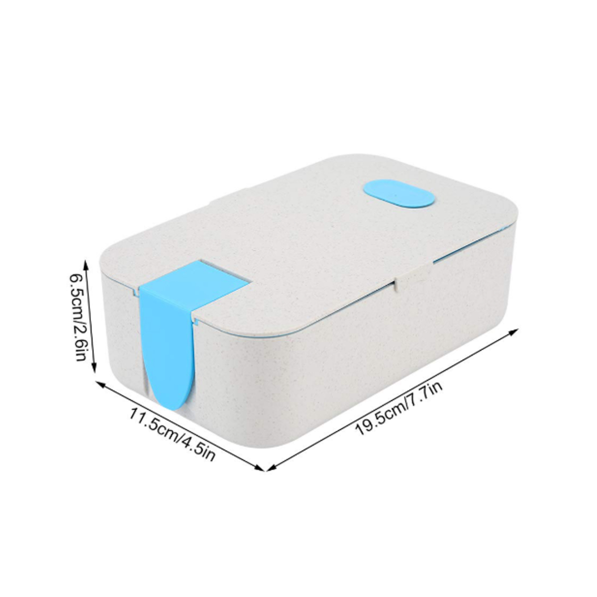 Wheat Straw Lunch Box W/ Divider and Detachable Phone Stand 7