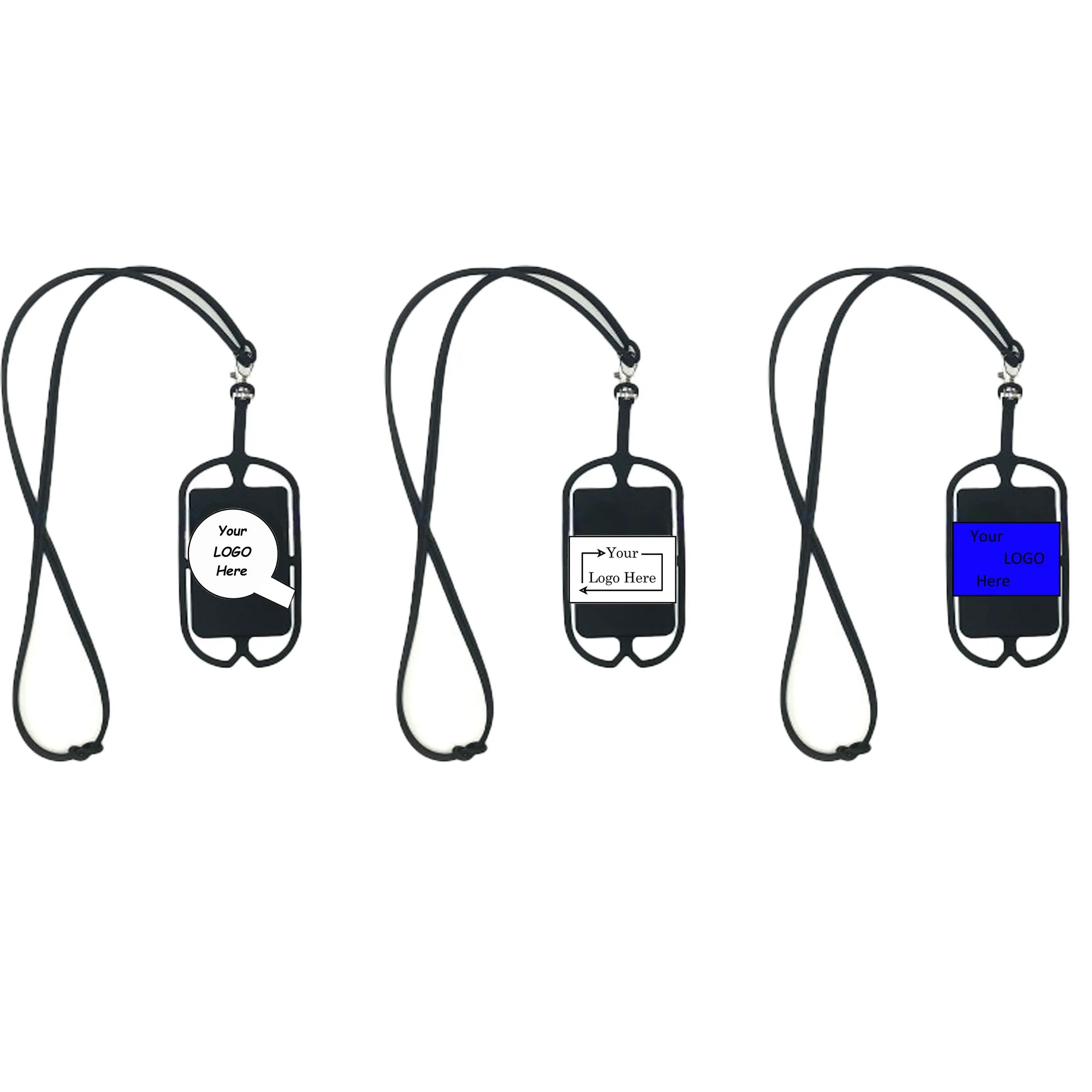 39 1/2" Silicone Phone Holder With Lanyard 1