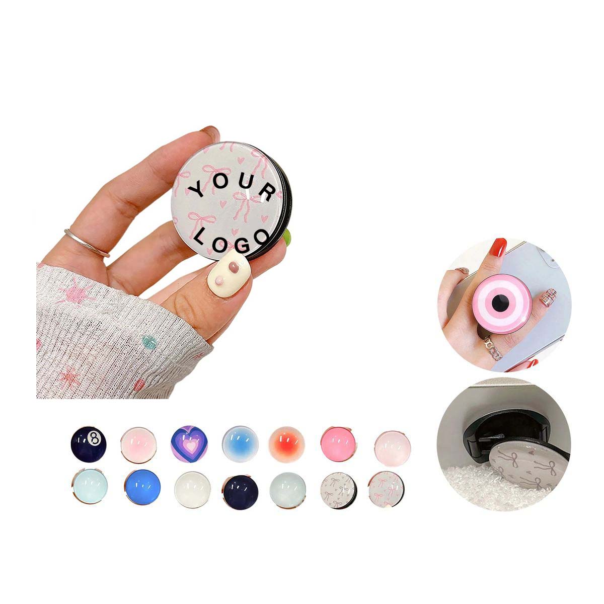 Lightweight Phone Ring Holder for Smartphones 12