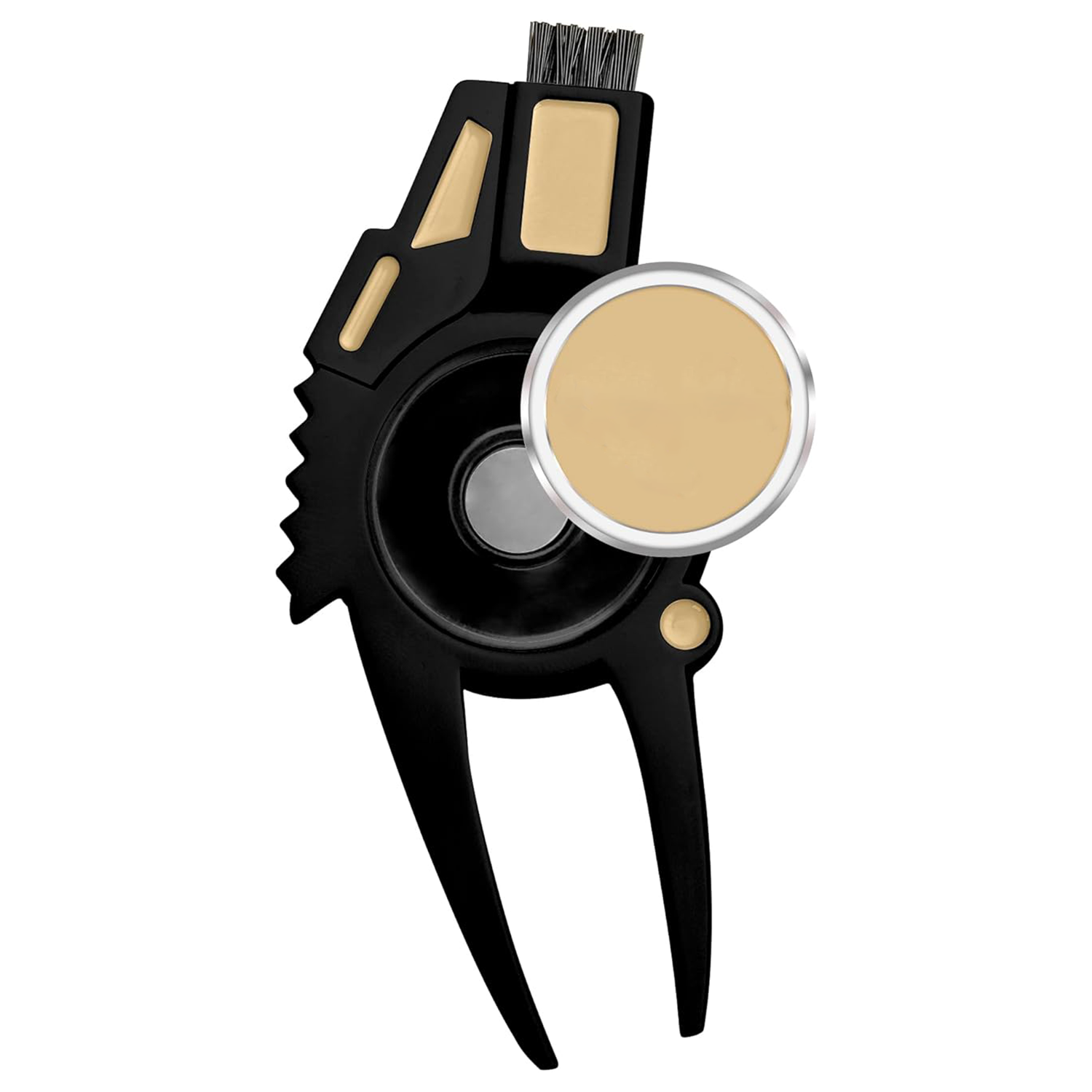 Hot Sale Creative Metal Golf Ball Brush w/ Cleaner & Fork 3