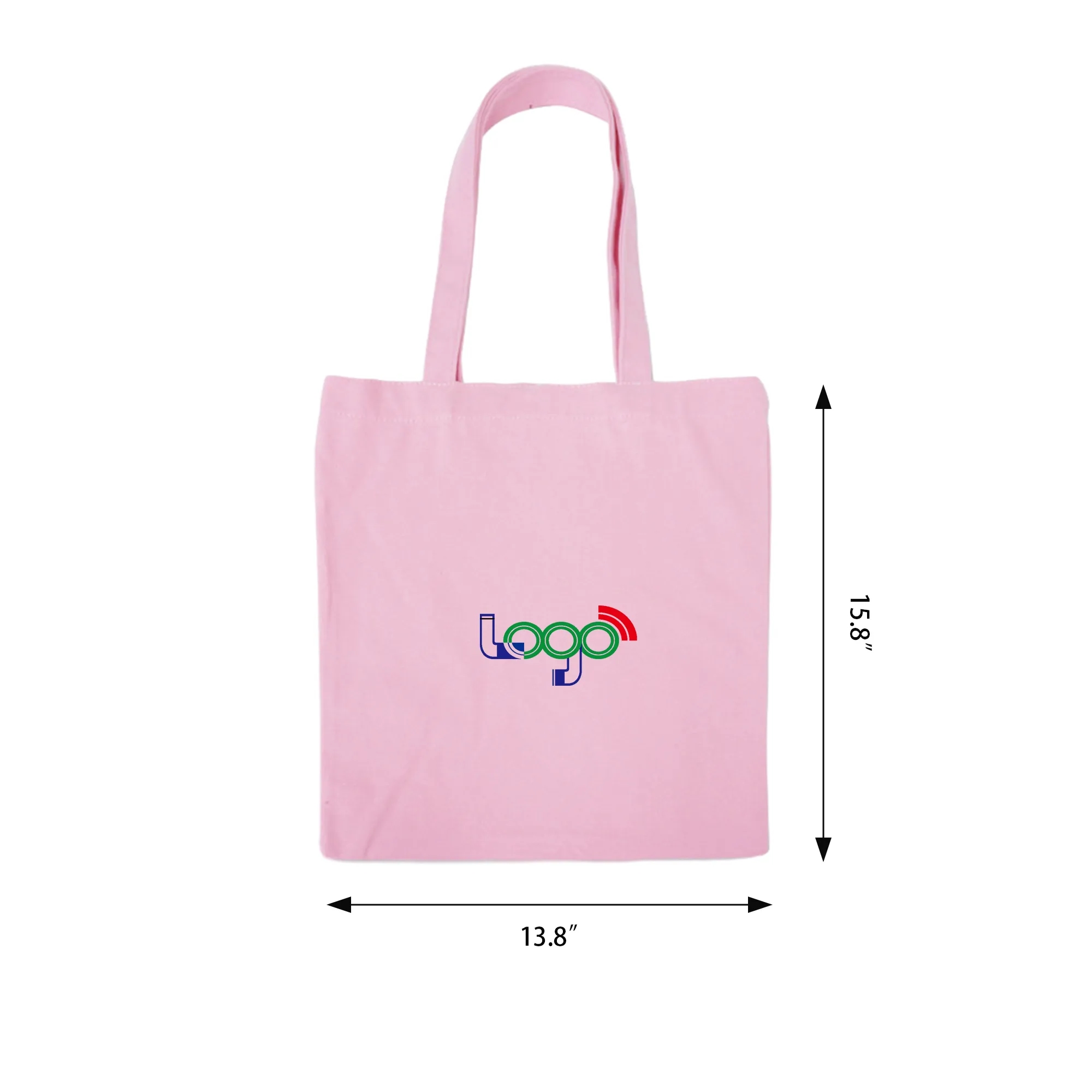 Custom All-Cotton Colored Canvas Tote Bag MOQ 100PCS, custom tote bag with logo imprint 4