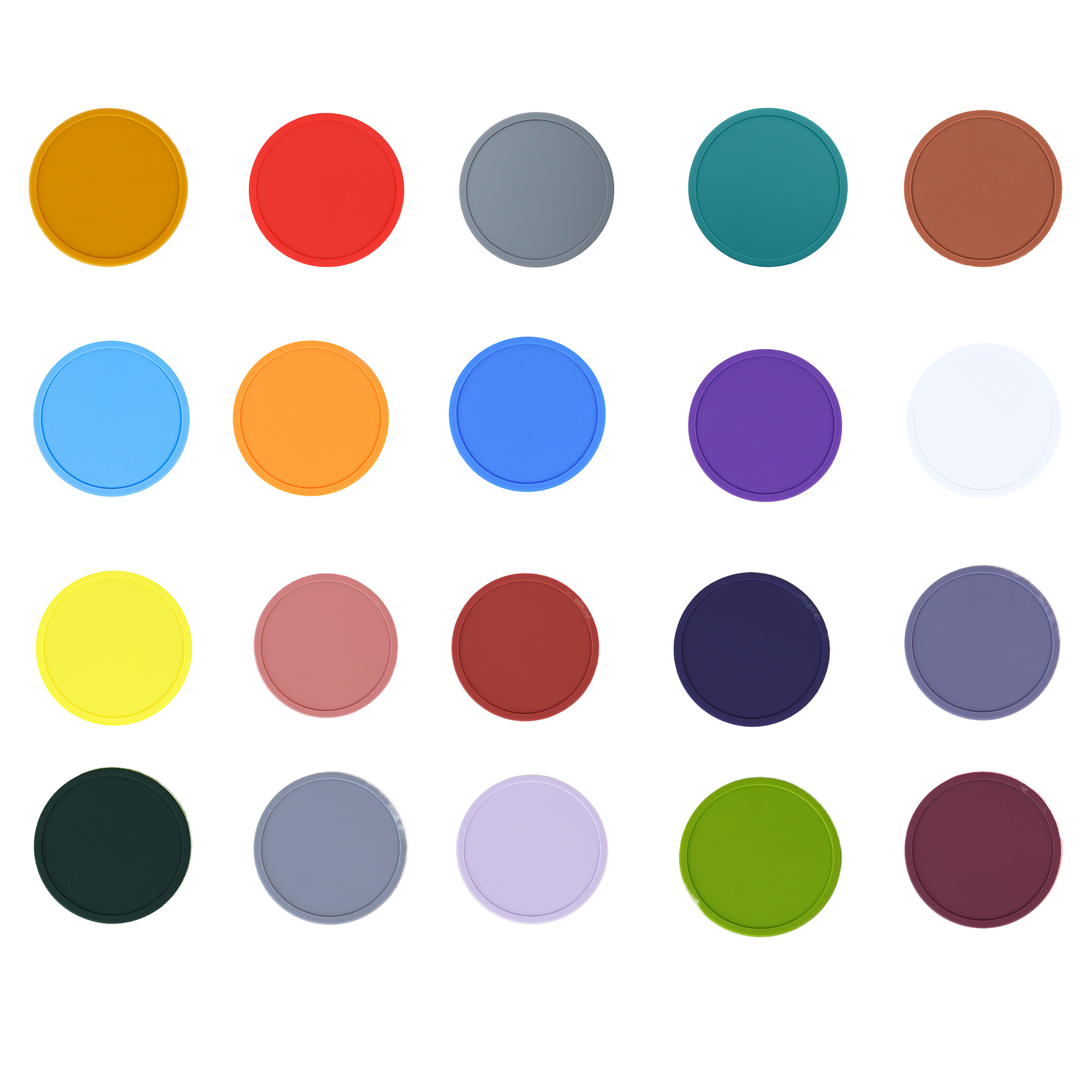 MOQ50 Silicone Heat Resistant Coaster Mats 7