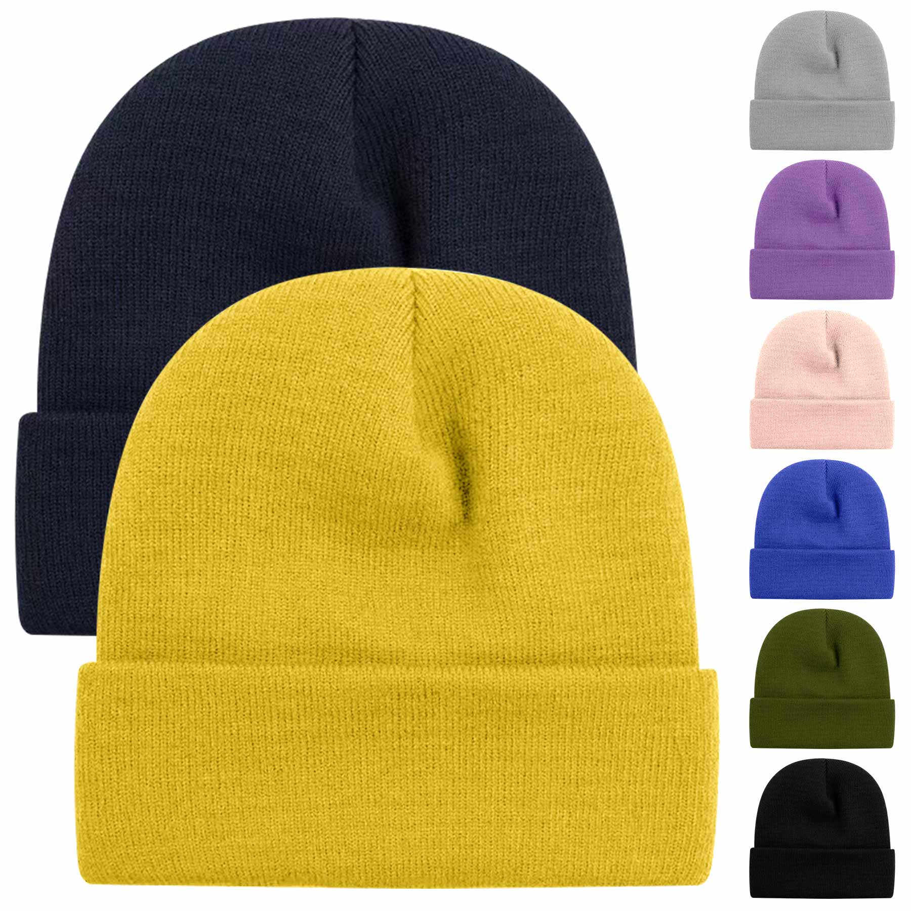 Jacquard Knitting Beanies Hats 2