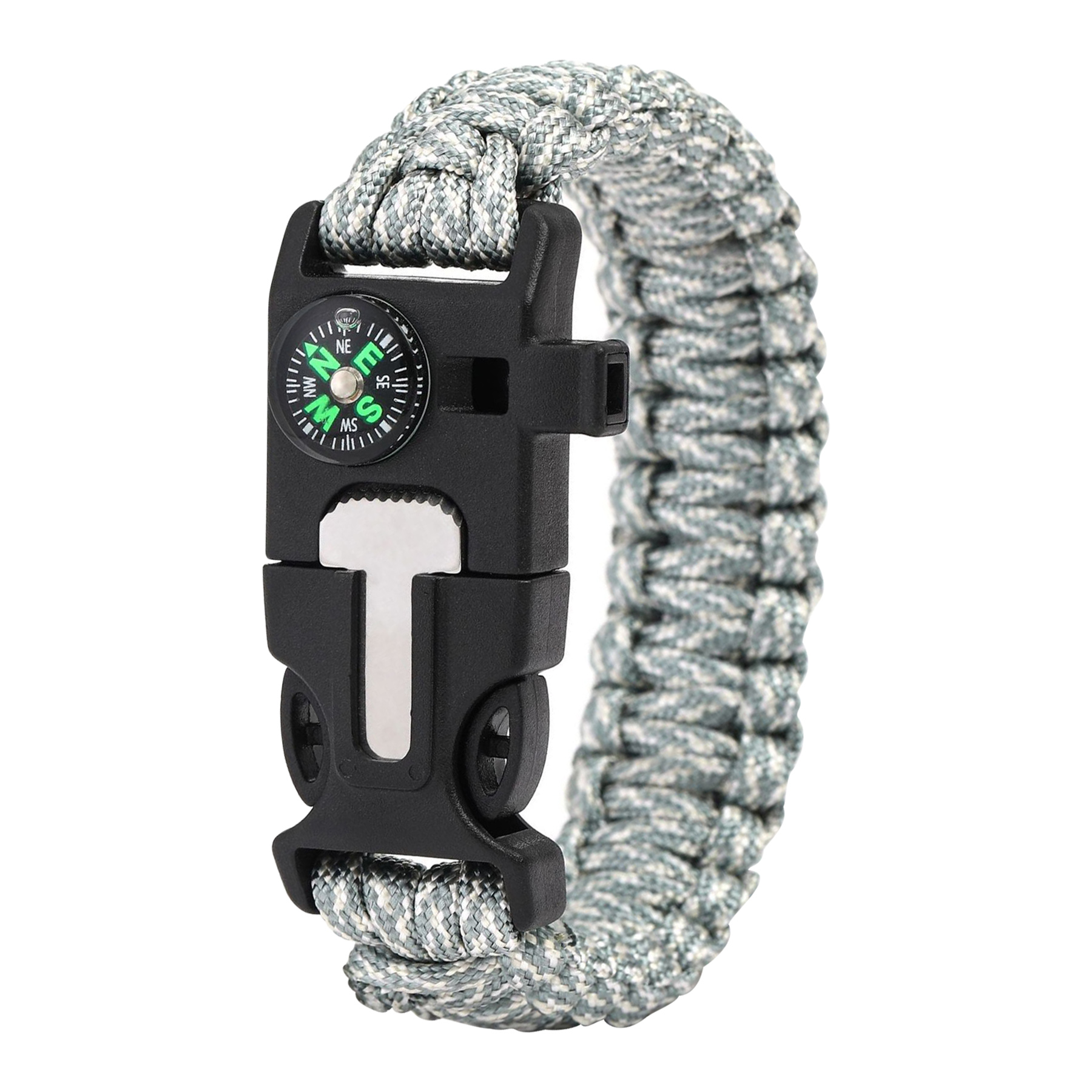 6-In-1 10'' Survival Polyester Paracord Bracelet 3