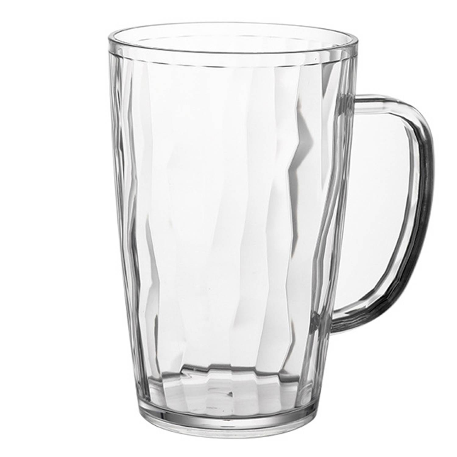 18oz Plastic Clear Beer Mug w/ Handle 4