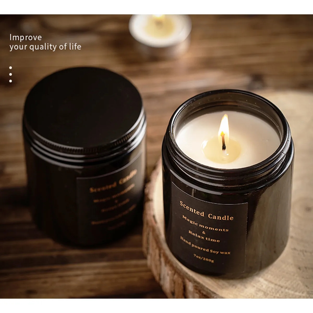7oz Aromatherapy Candle 100% Natural Soy With Gift Box 2