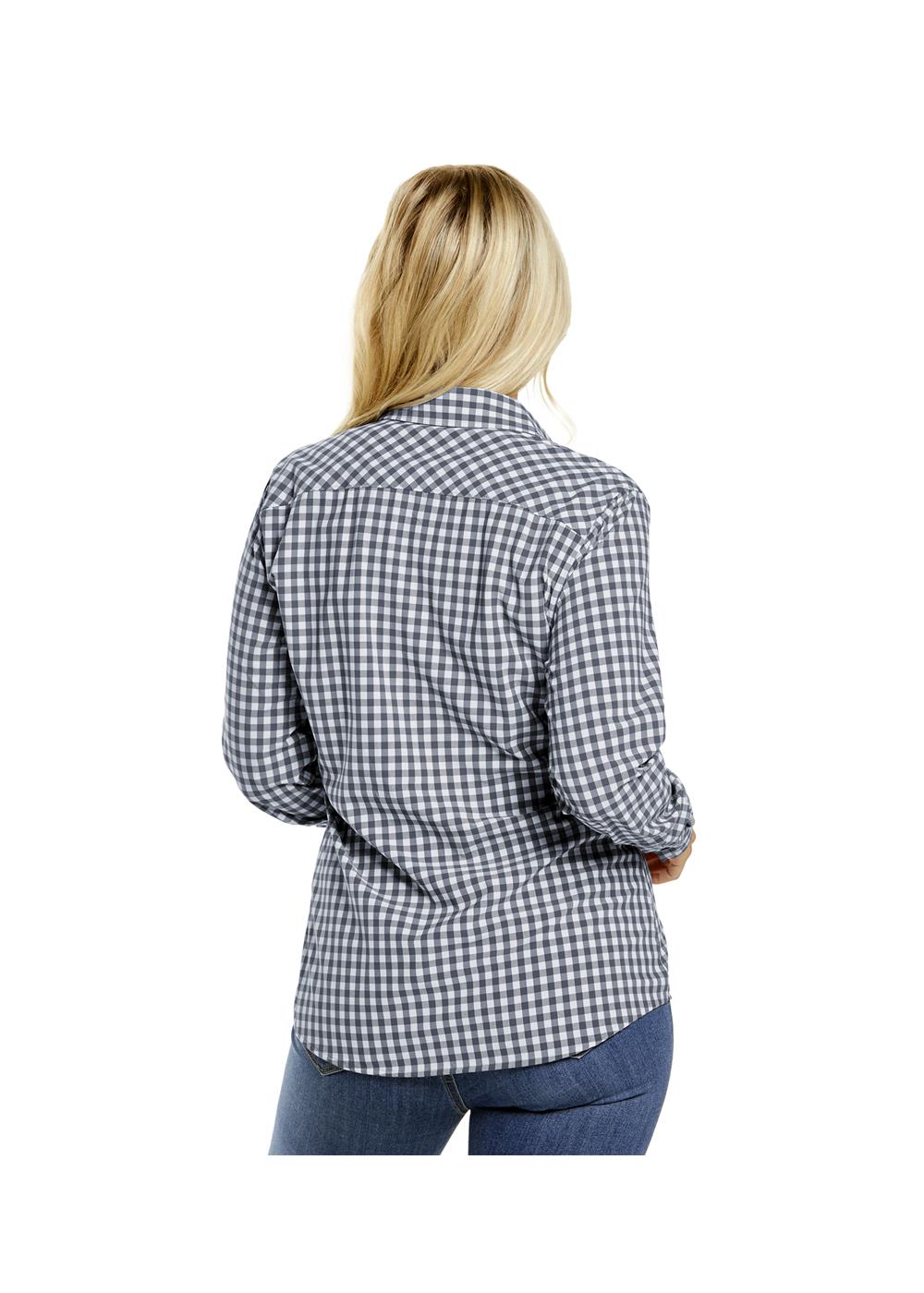 Storm Creek Women's Influencer 4-Way Stretch Gingham Woven Shirt 6