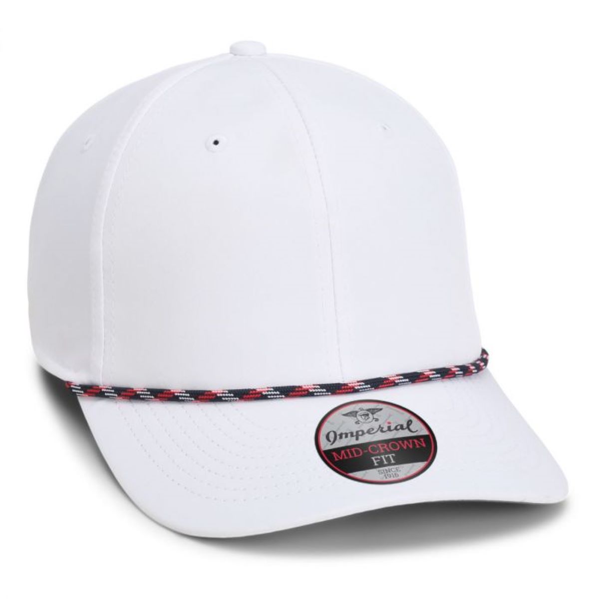 Imperial 7054 6-Panel Wingman Performance Rope Cap w/ Patches or Embroidery 9
