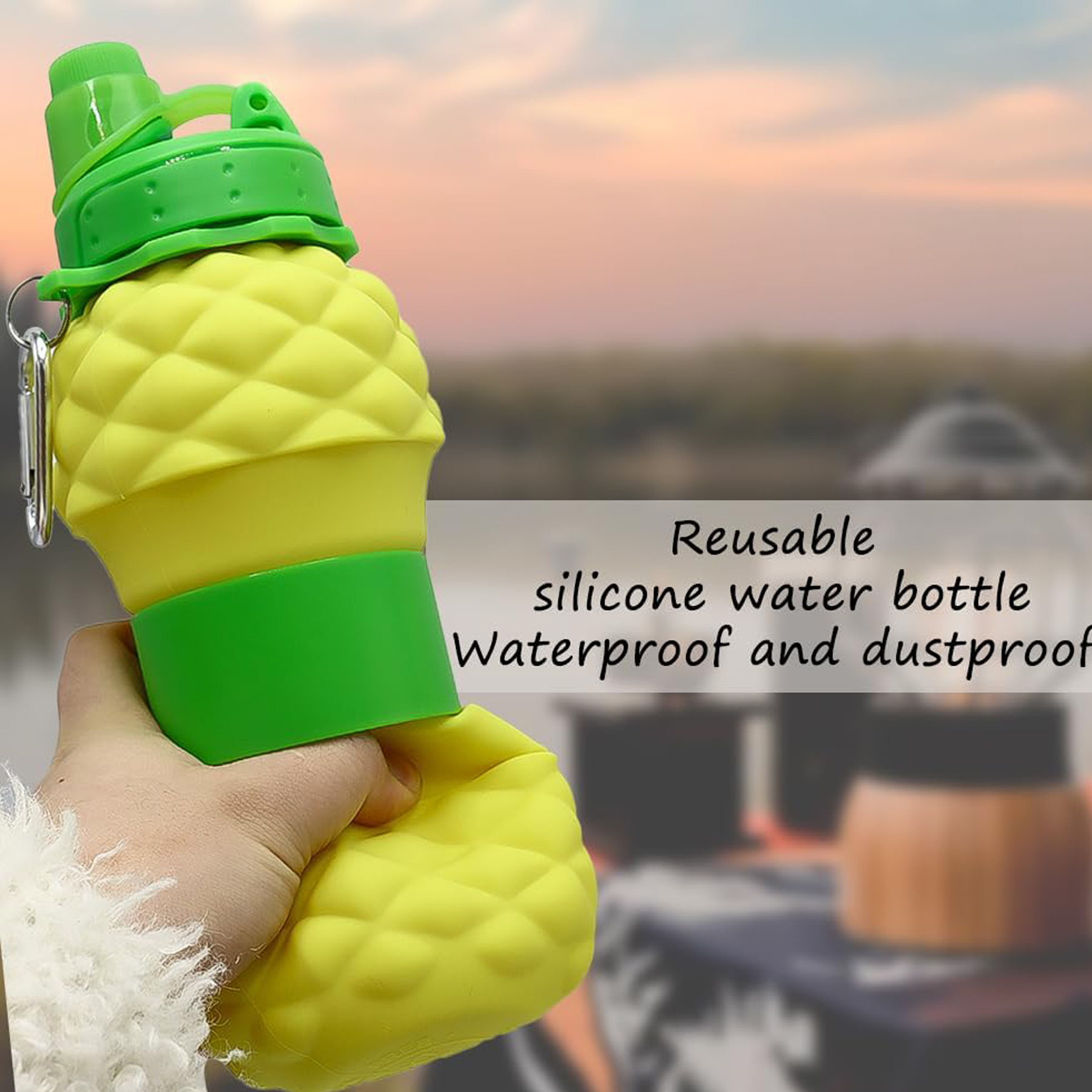 Foldable Silicone Water Bottle 6