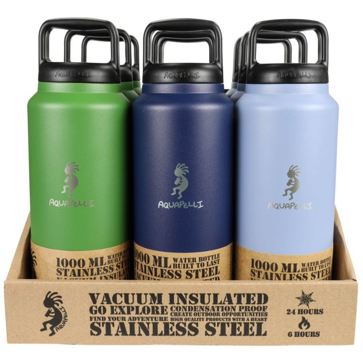 Stainless Steel Water Bottles - 34 oz Assorted Colors 2