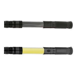 Magnetic Telescope Flashlight With Side Lamp And Adjustable Head 15