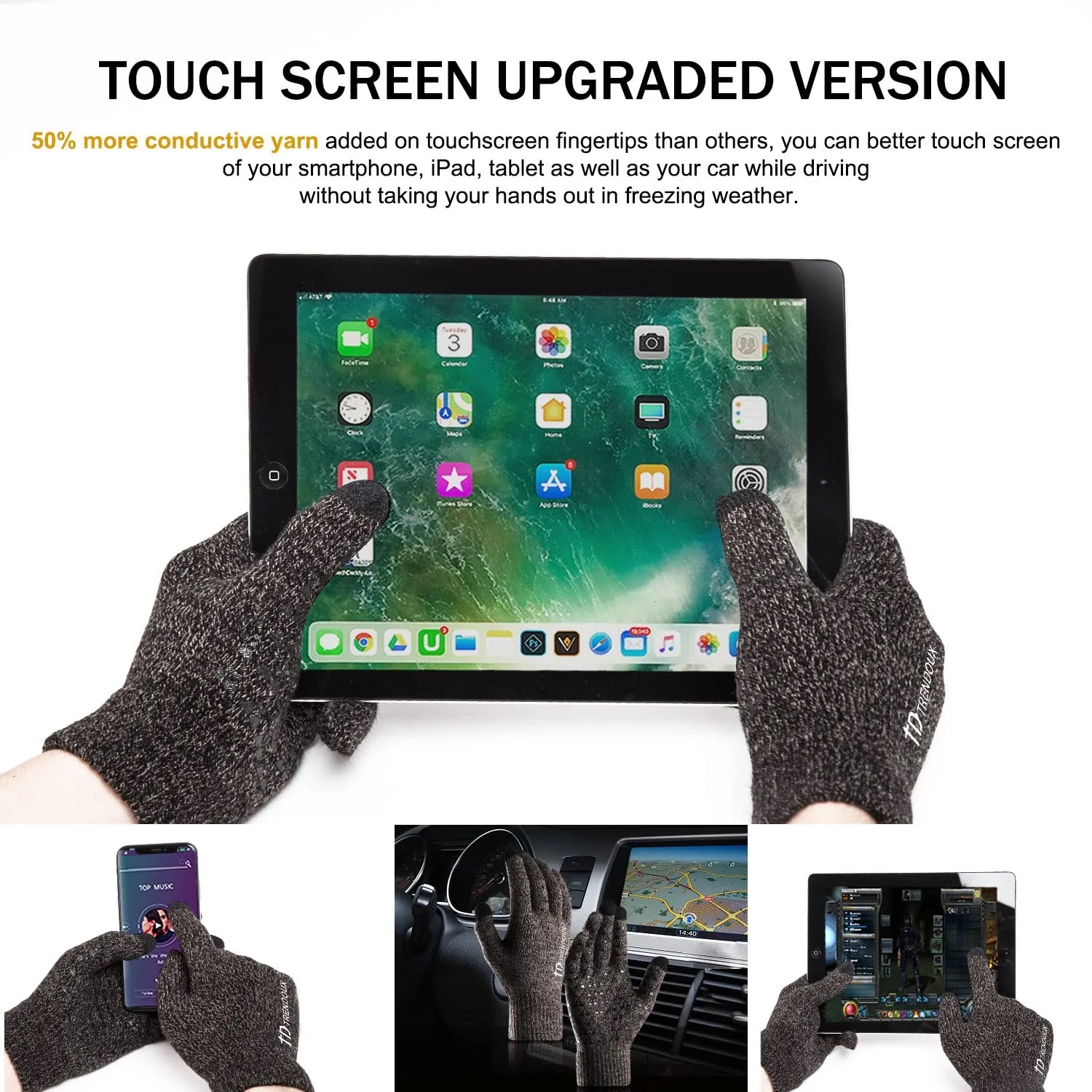 Gloves With Touch Screen Fingers 2