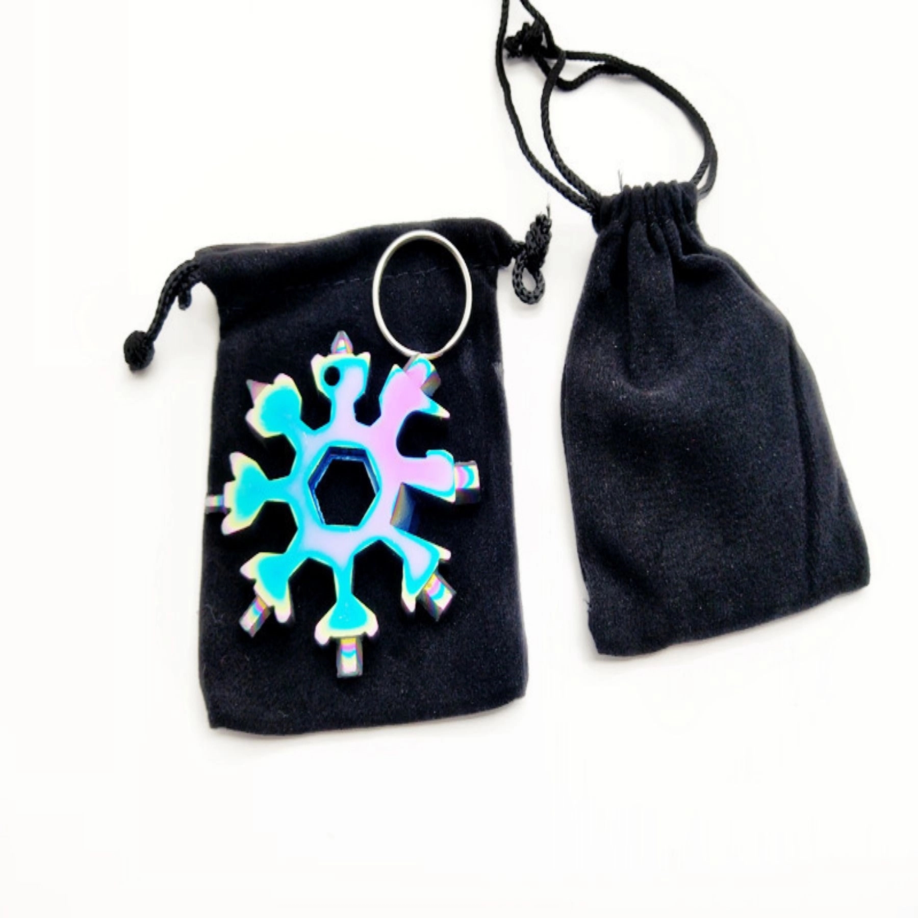Saker 18-in-1 Snowflake Multi Tool Christmas Gift Keychain 4