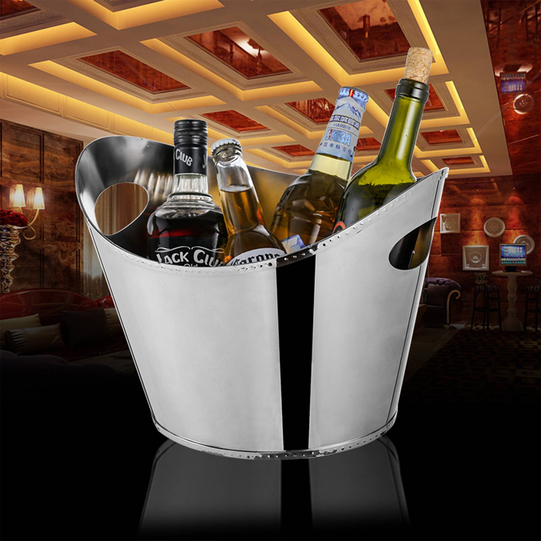 Stainless steel ice bucket 5