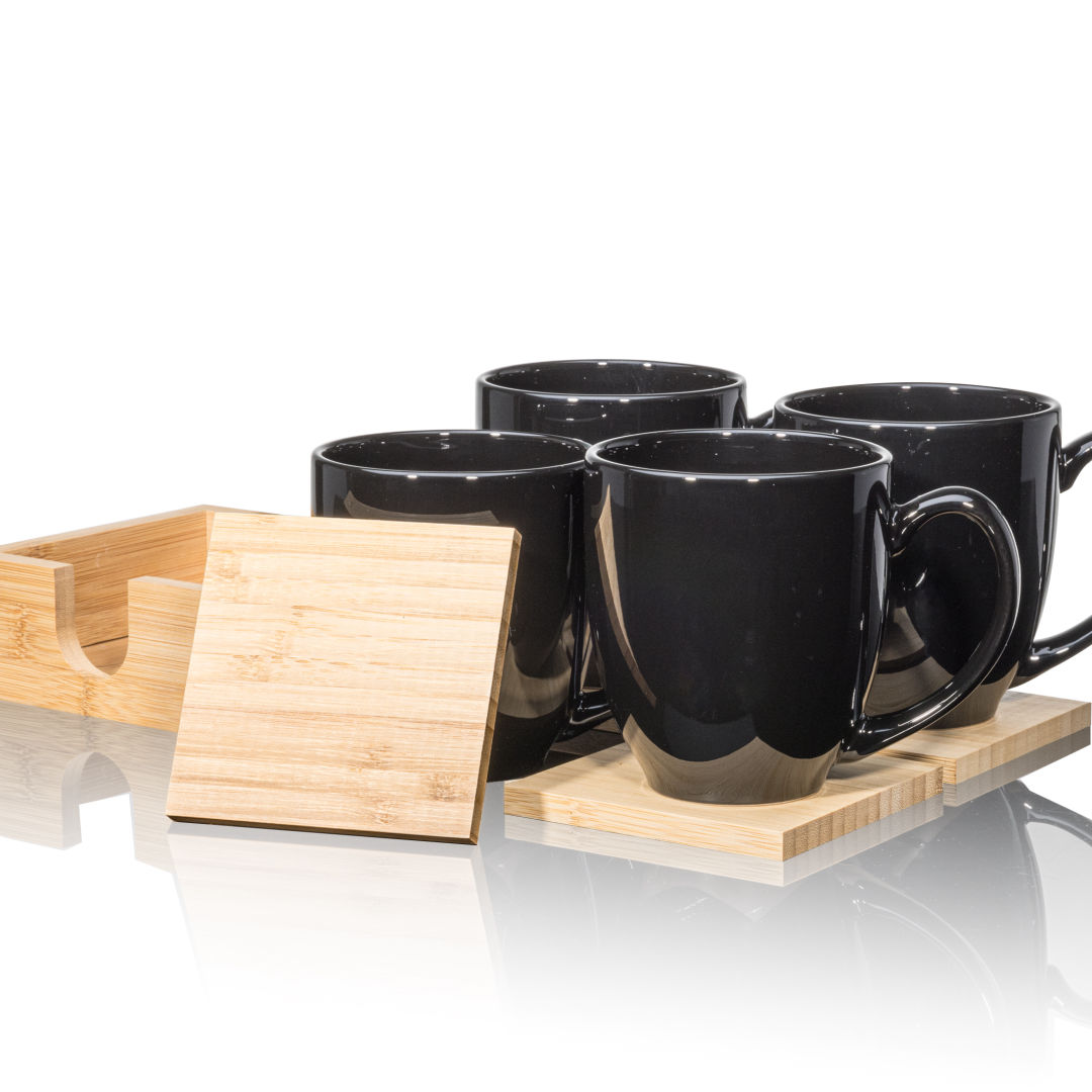 Bistro Mug & Coaster Set 8