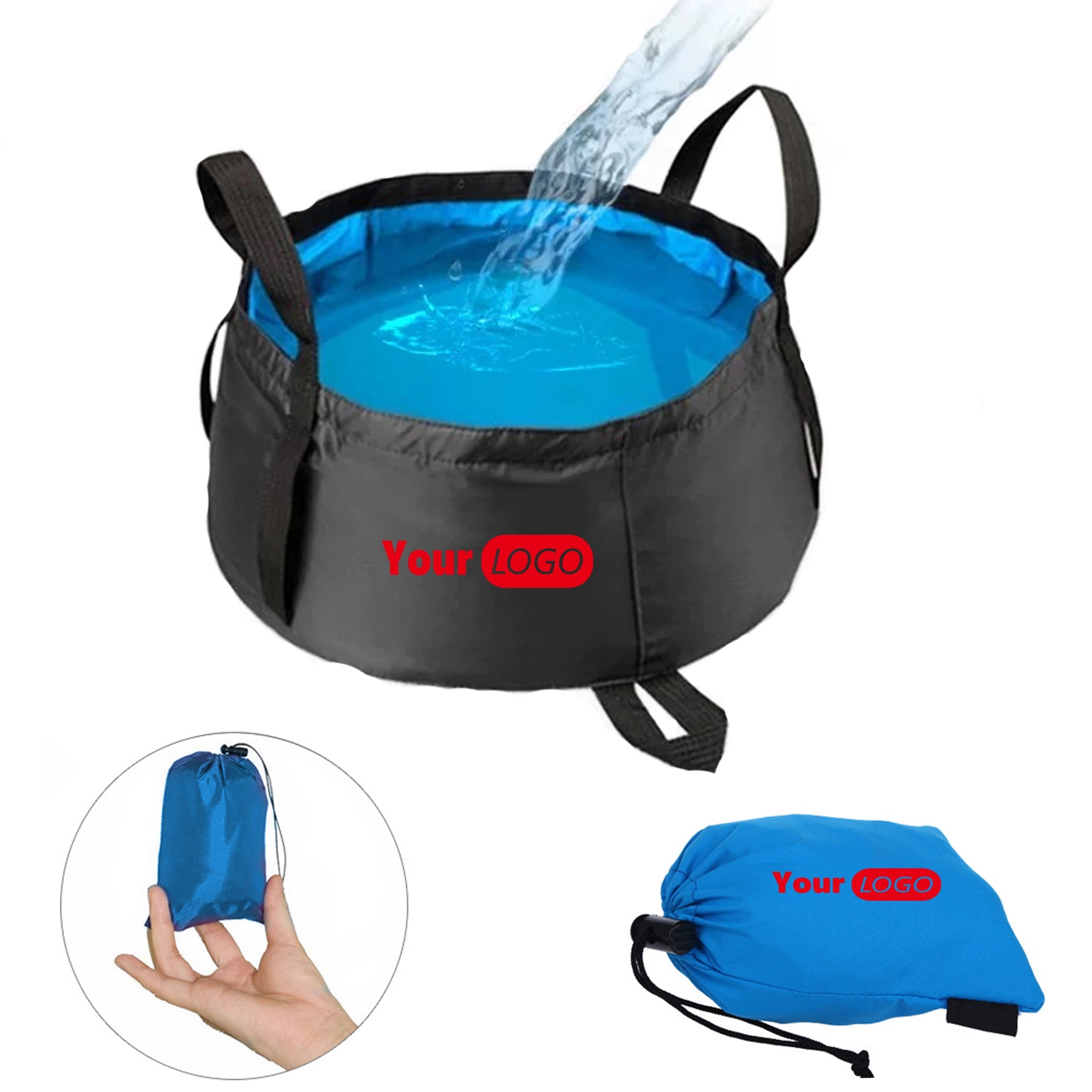 Portable Travel Wash Basin Bucket MOQ 20PCS 5