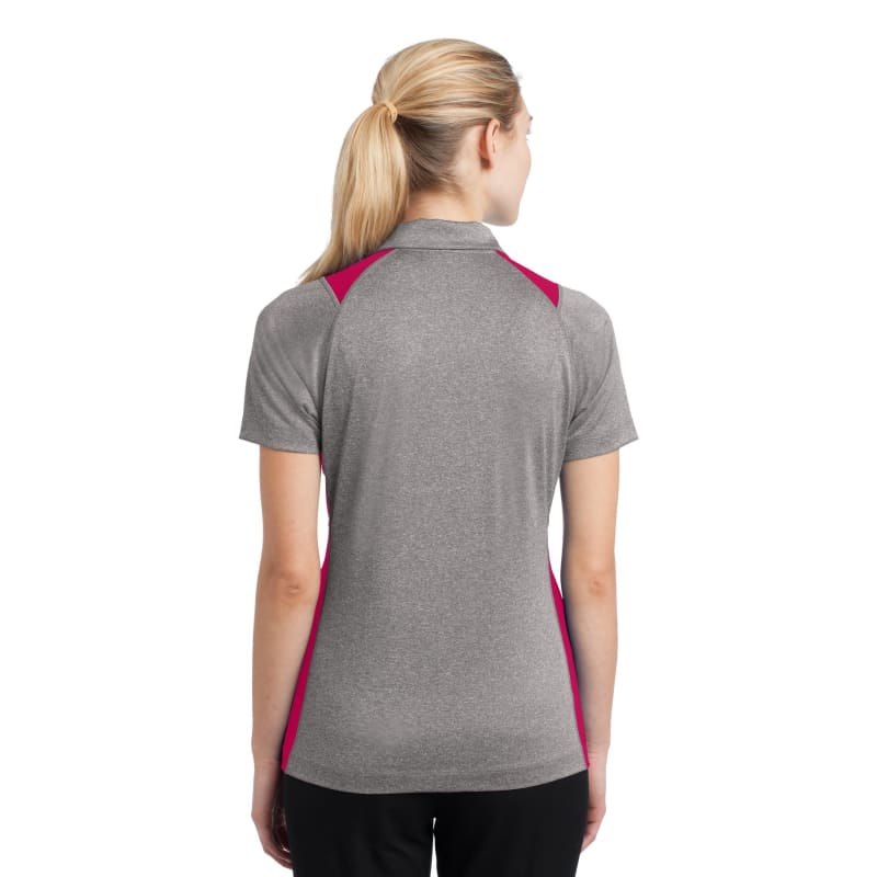 Sport-Tek Women's Heather Colorblock Contender Polo. 39