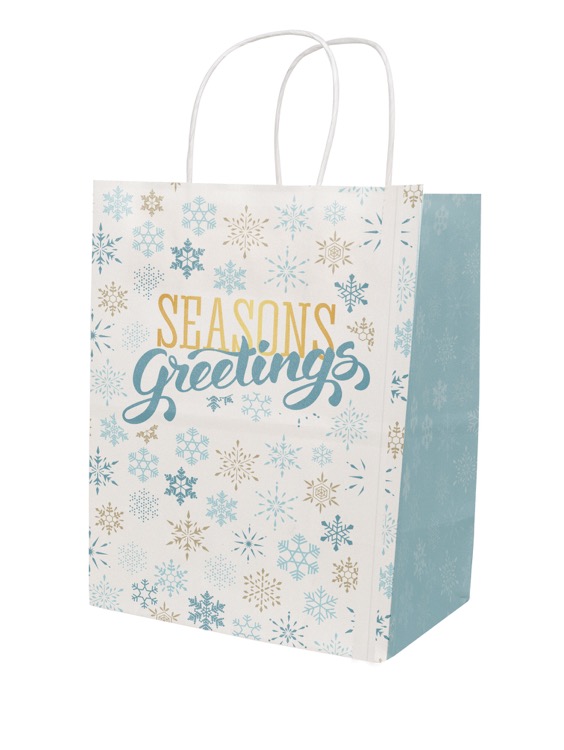 Christmas Scatter Design 2 Handle Shopper (8.5" x 10.25" x 5") 2