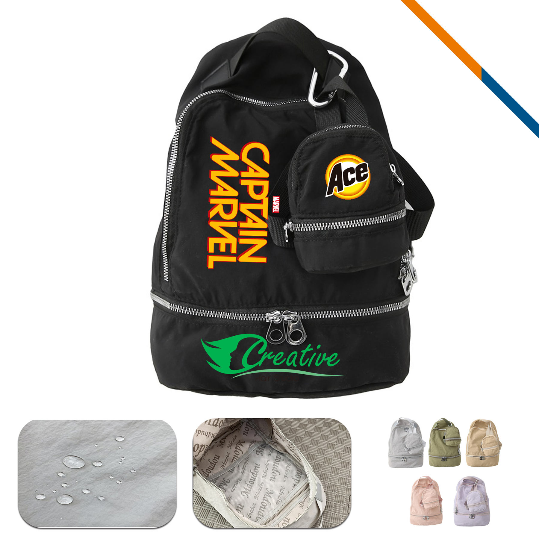 VibePact Backpack With Detachable Coin Purse 2