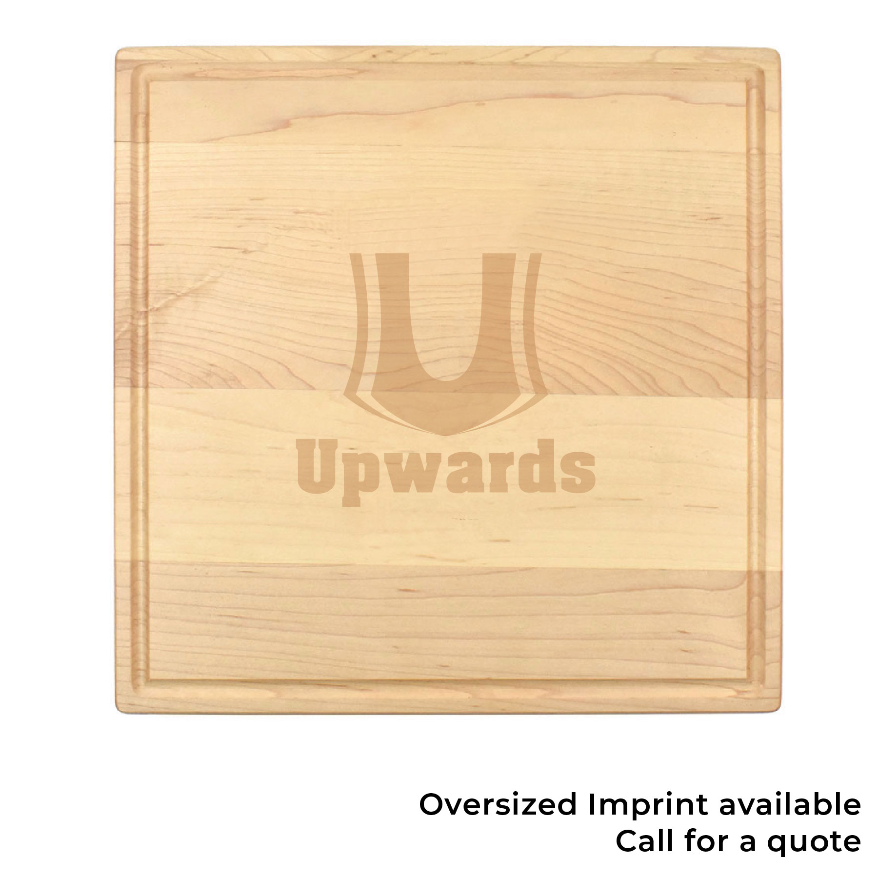 12 x 12" Maple Square Cutting Board with Juice Groove 2