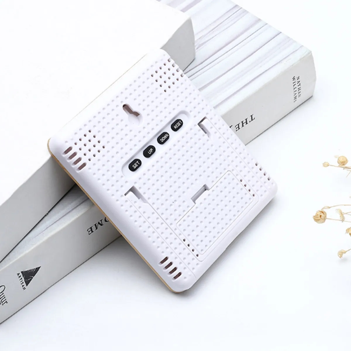 Bamboo Digital Thermometer Hygrometer For Home/Office 1