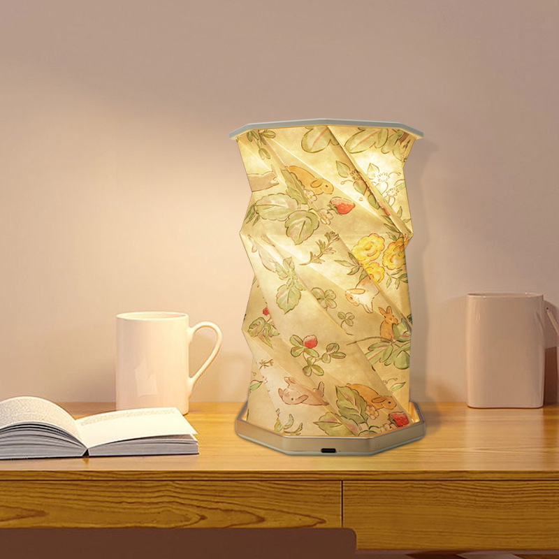 Unique Foldable Paper Lamp With Built In Rechargeable Battery 9