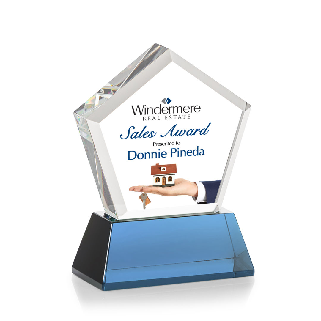 Genosee VividPrint™ Award on Base - Sky Blue 7