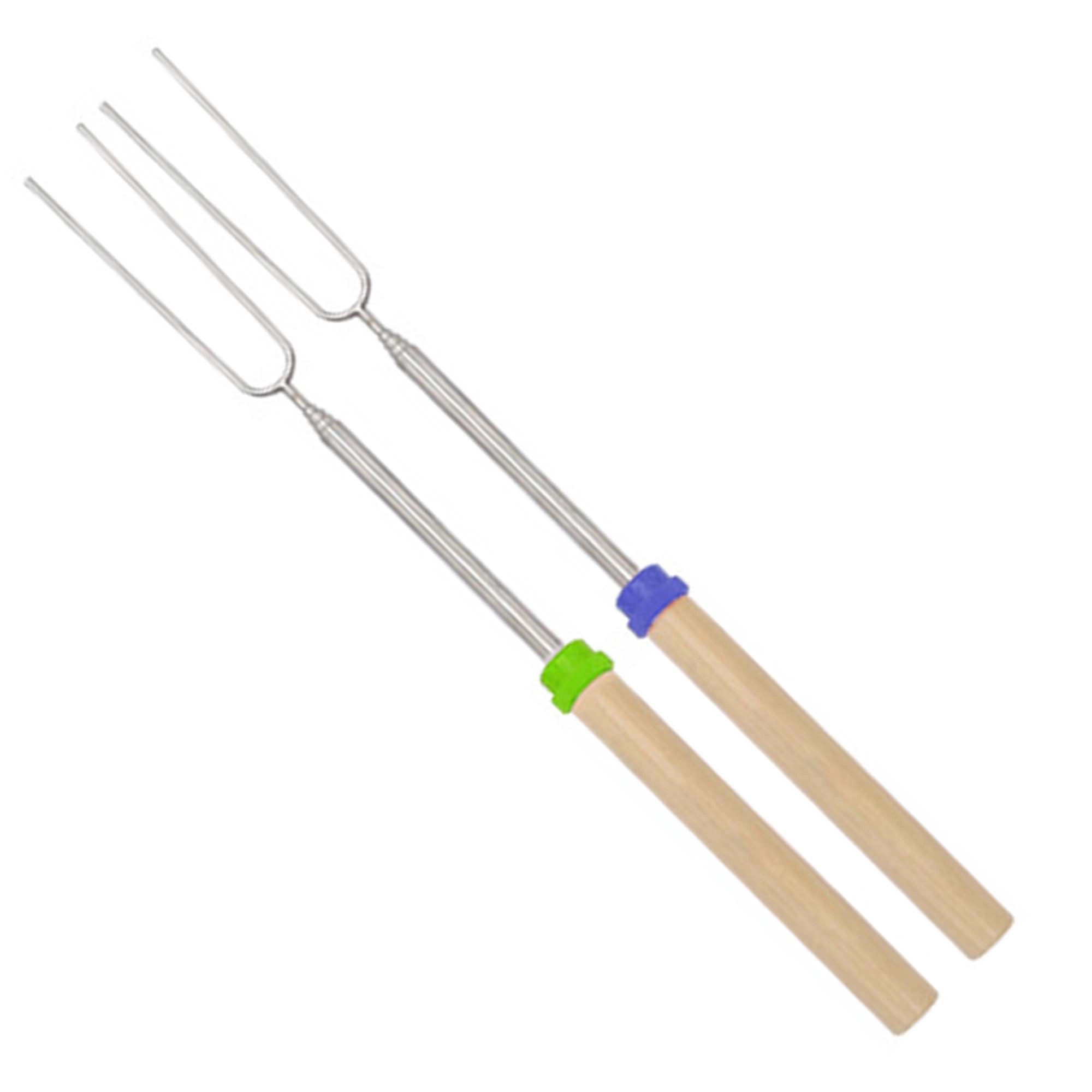 Outdoor Barbecue Retractable Stick Fork 9