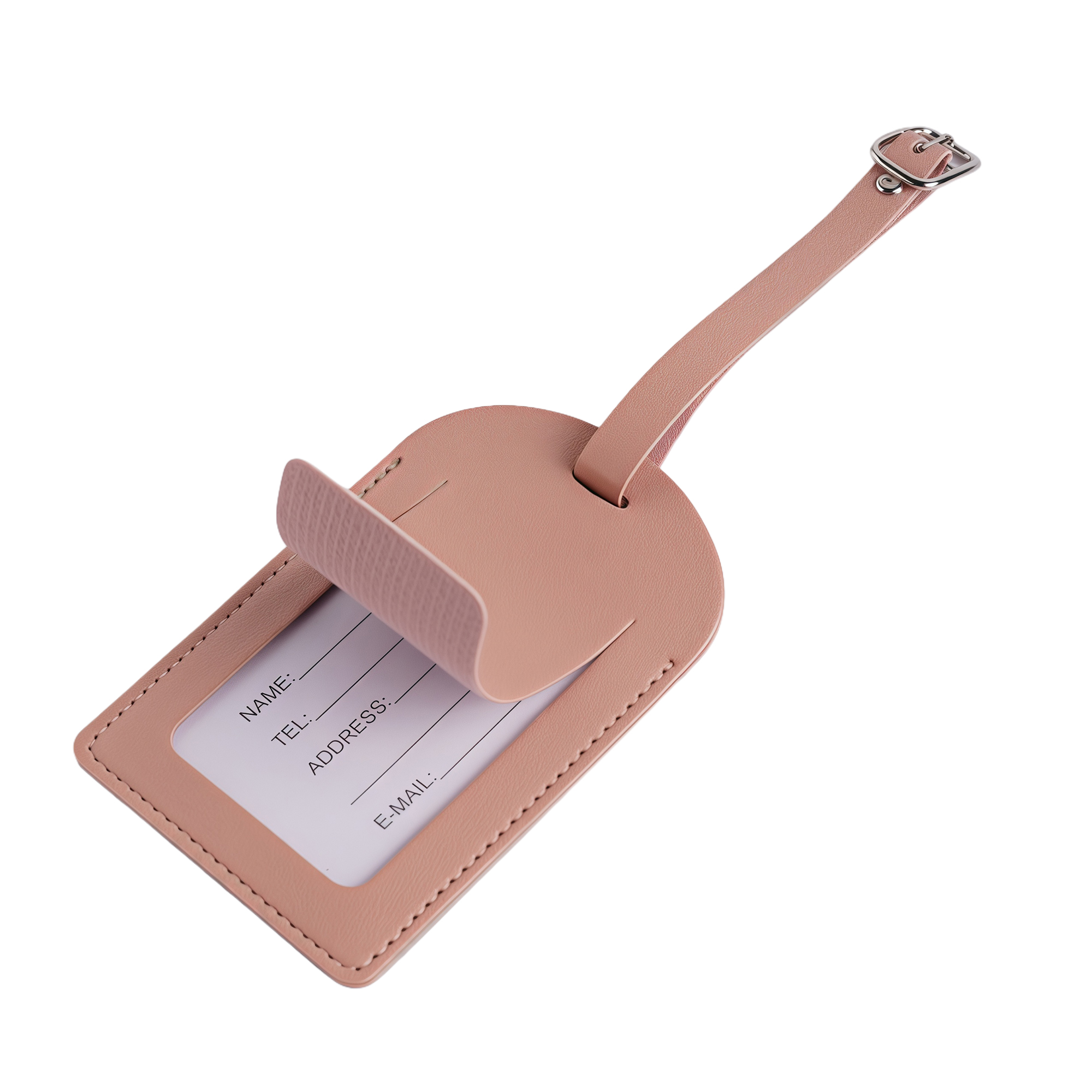 PU Leather Luggage Tag with Window 11