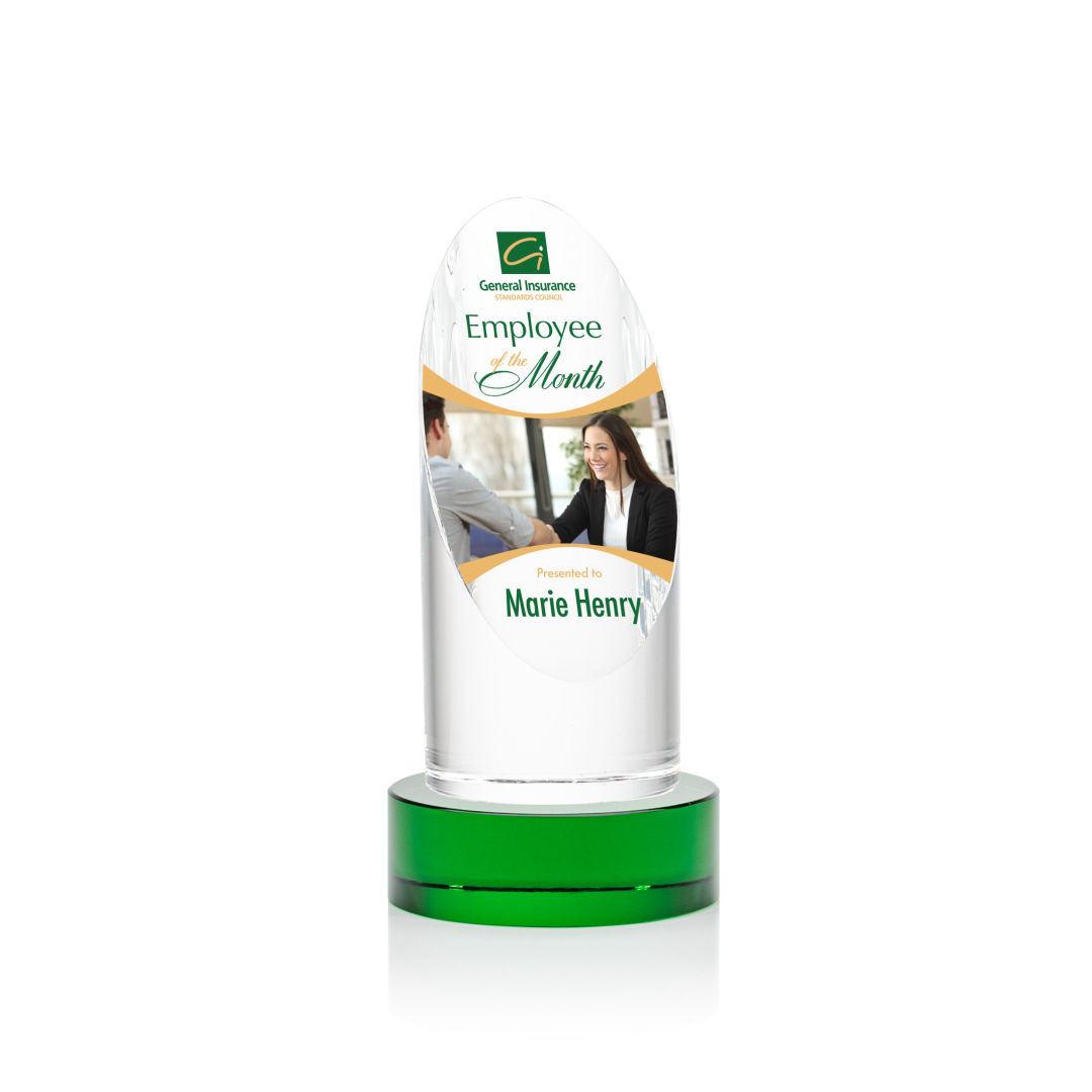 Lauder VividPrint™ Award on Base - Green 16