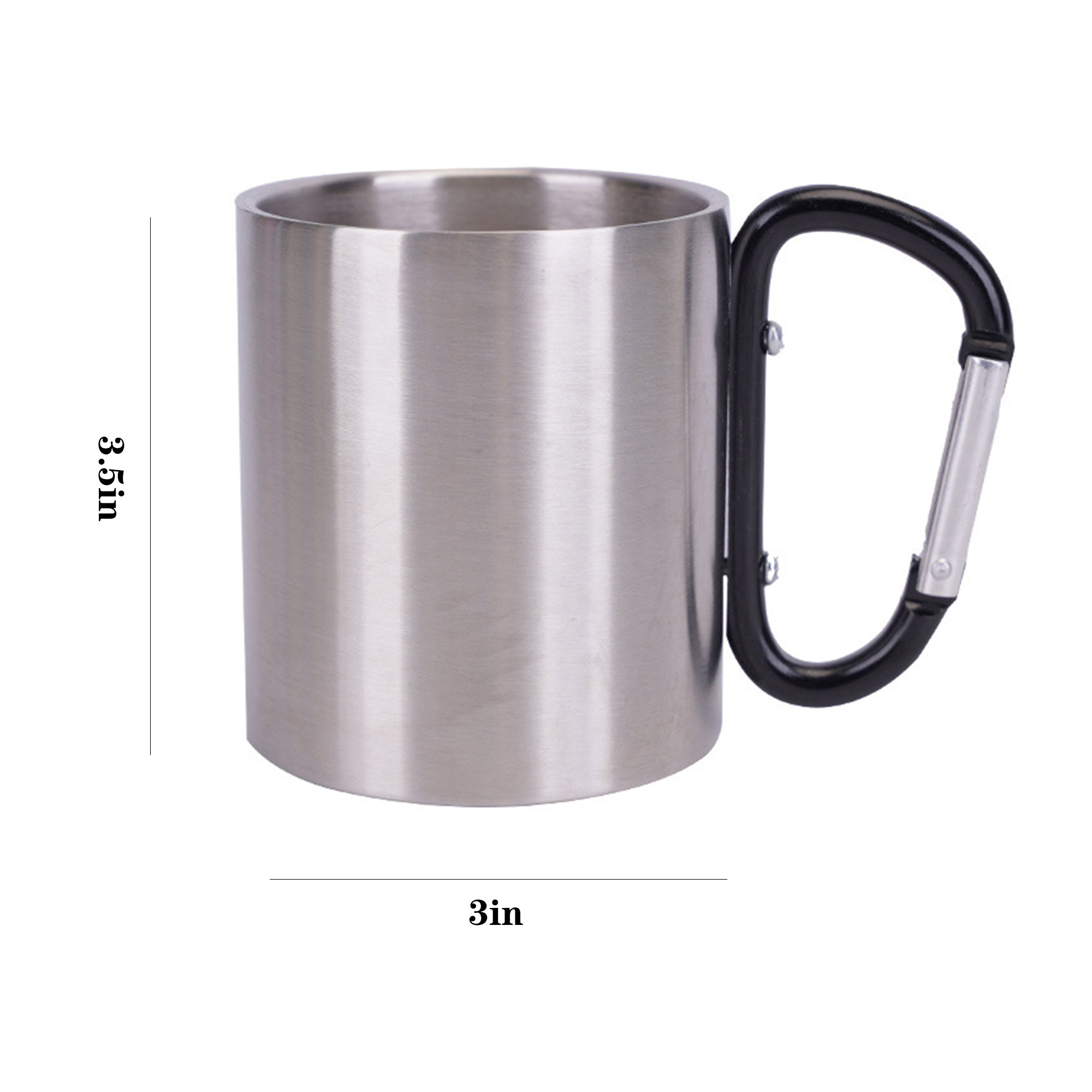Stainless Steel Carabiner Handle Mug 4