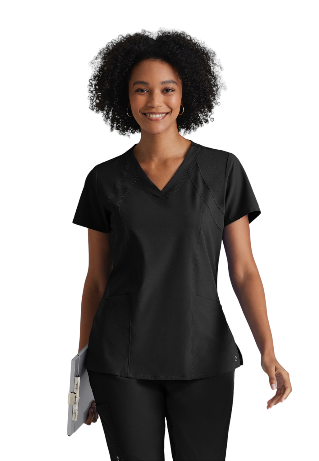 Barco One - Women's Four-Pocket V-Neck Racer Scrub Top 14