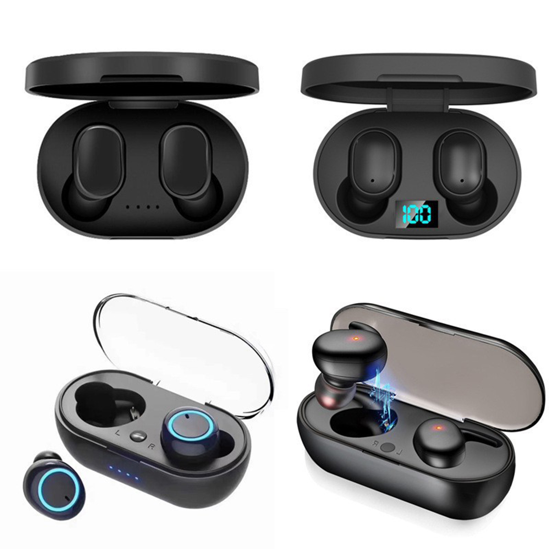 Bluetooth Headphones With Charging Case 2