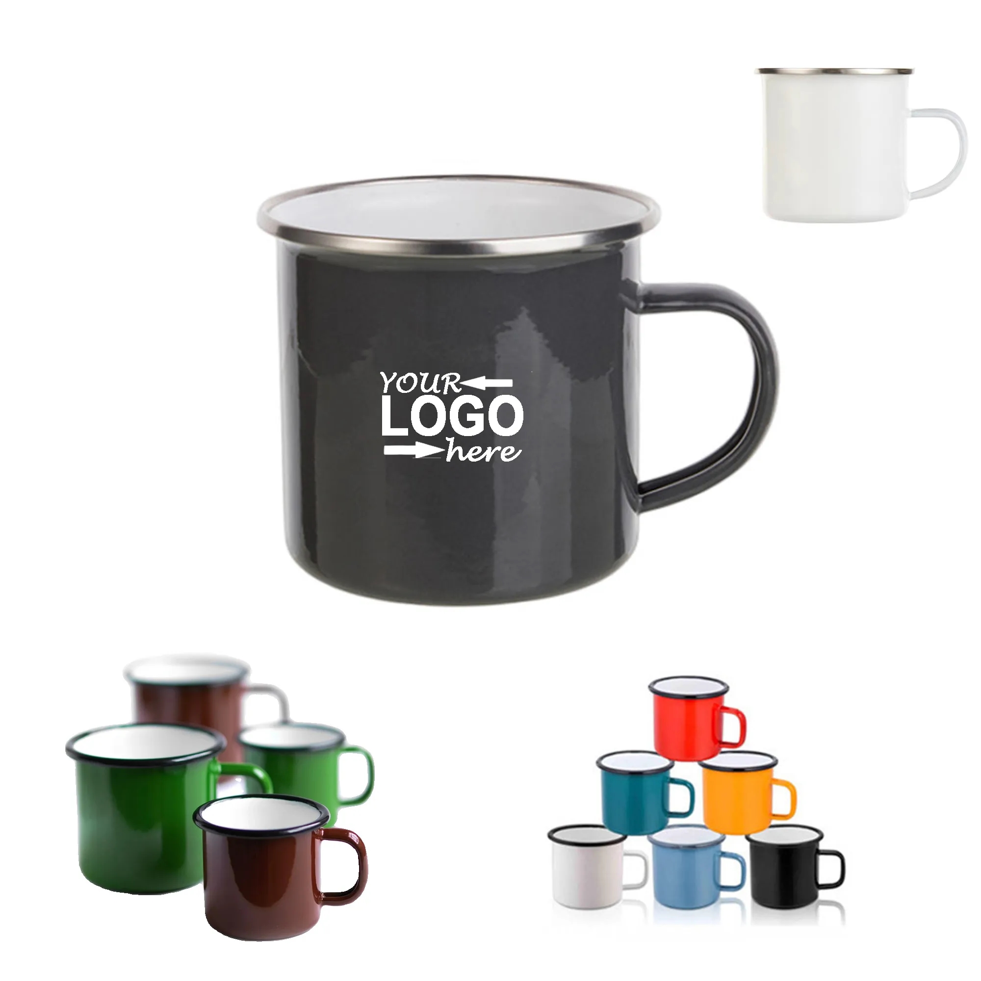 12oz Stainless Steel Enamel Mug 3