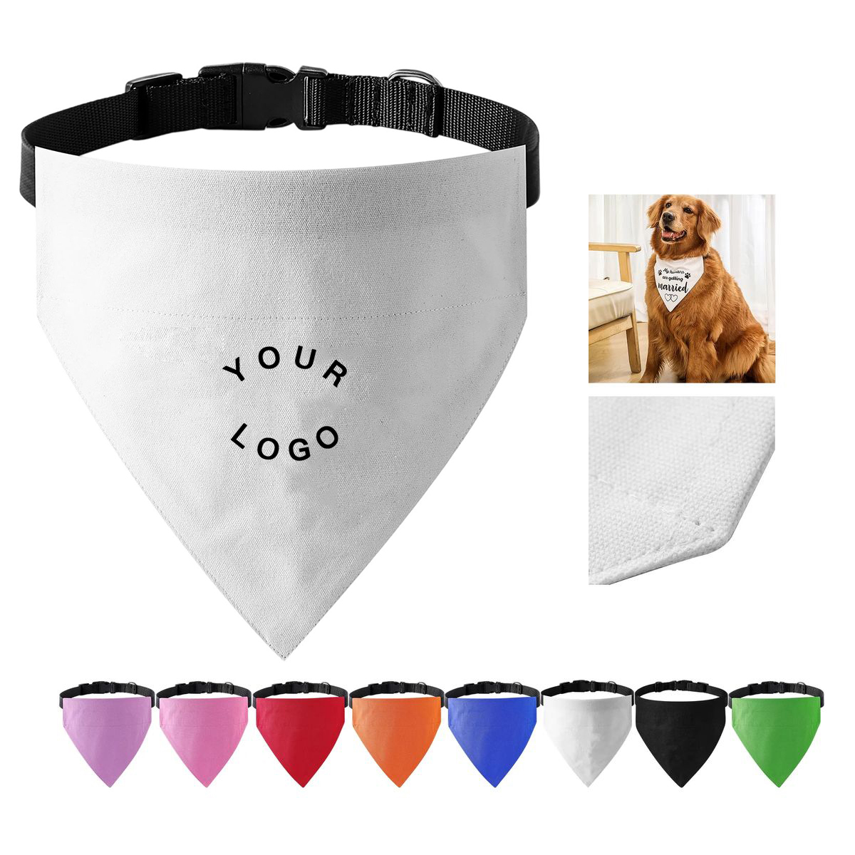 Comfortable Cotton Bandana Collar for Small Pets 2