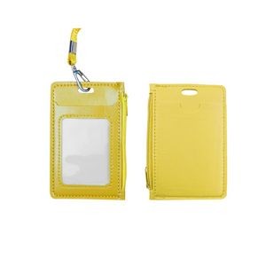 PU Leather Card Holder with Zippered Pocket 19