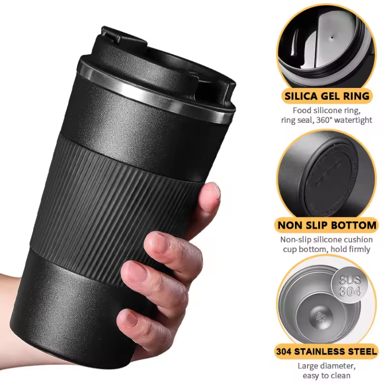 12oz/17oz Stainless Steel Vacuum Coffee Cup 1